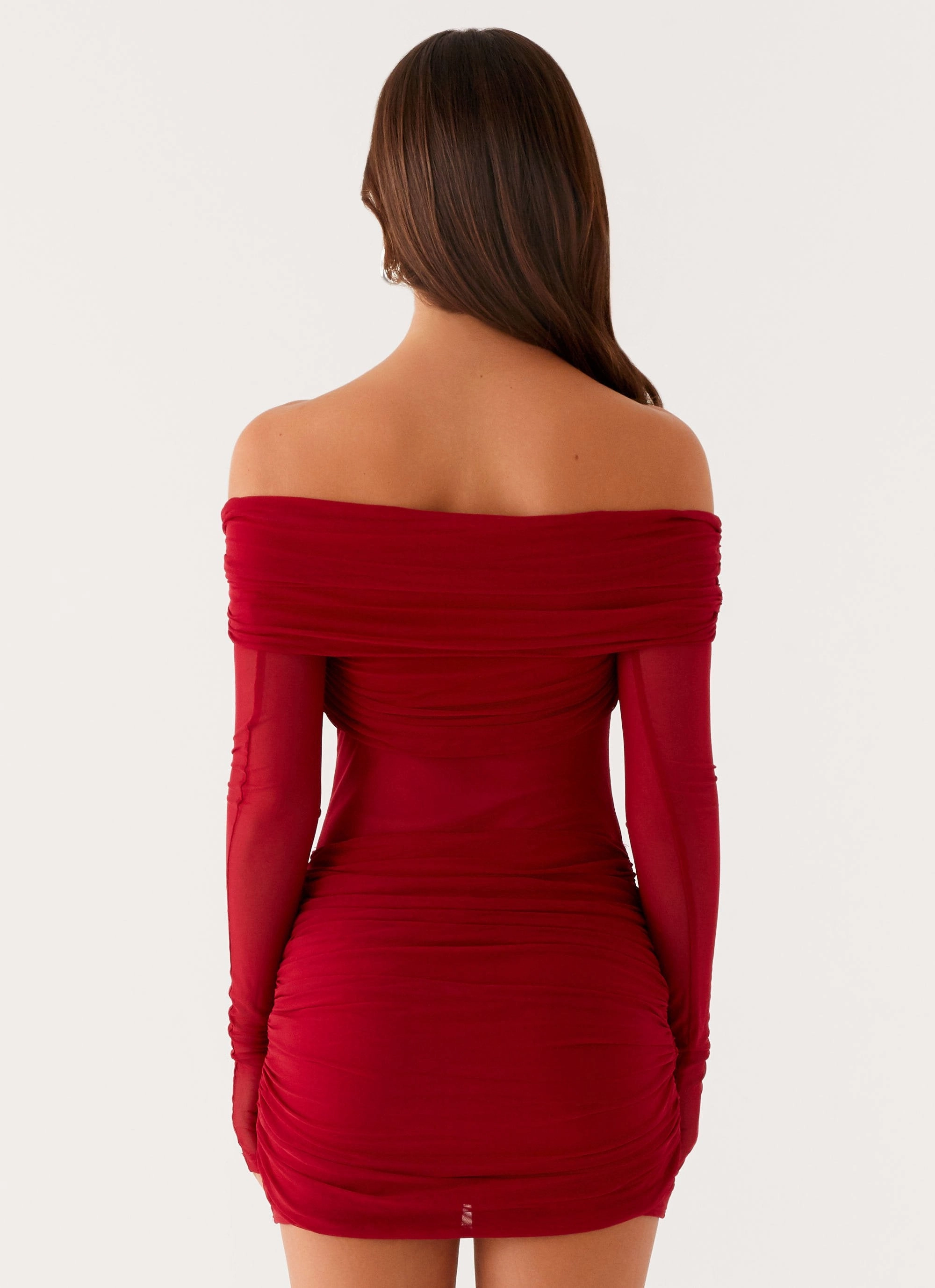 Brunch Outfit Light Drape Jules Mini Dress - Raspberry