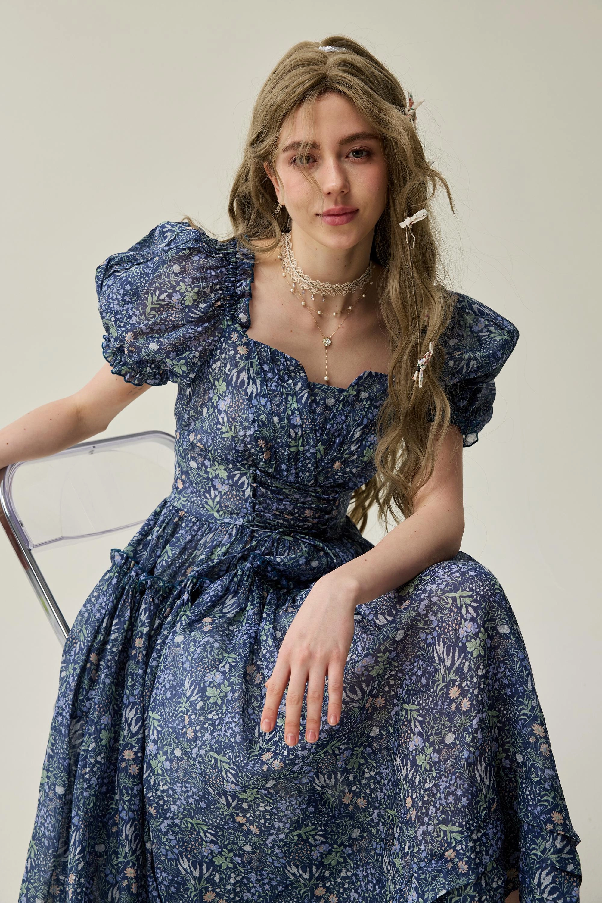 Julia 35 | Floral linen dress Chill Wear