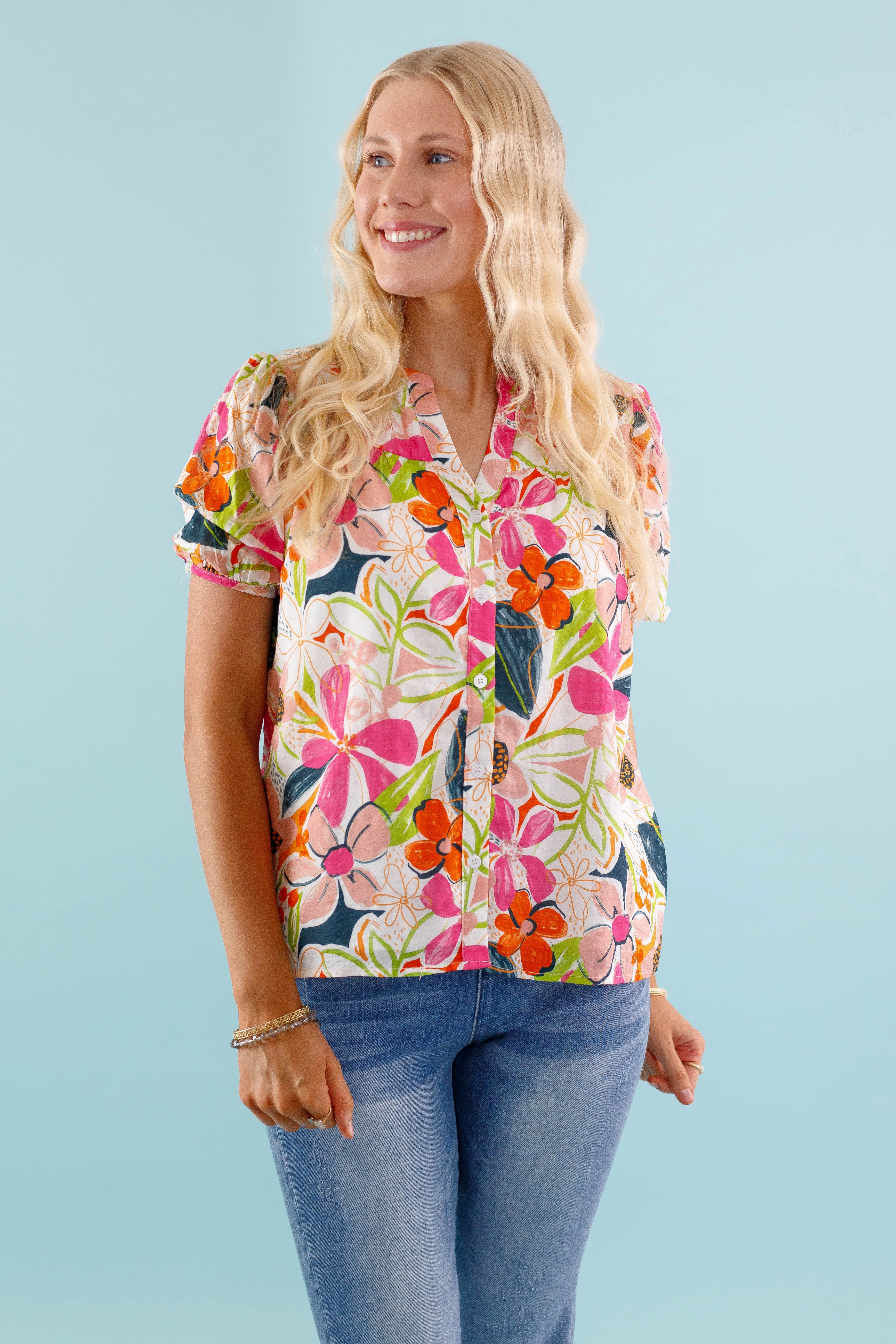 Anti Static Weave Technology Airflow Optimized Weave Jump Right In Blouse