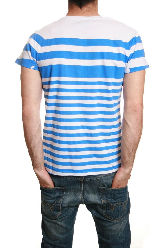 Junk de Luxe Chuck Stripe T Shirt in Blue