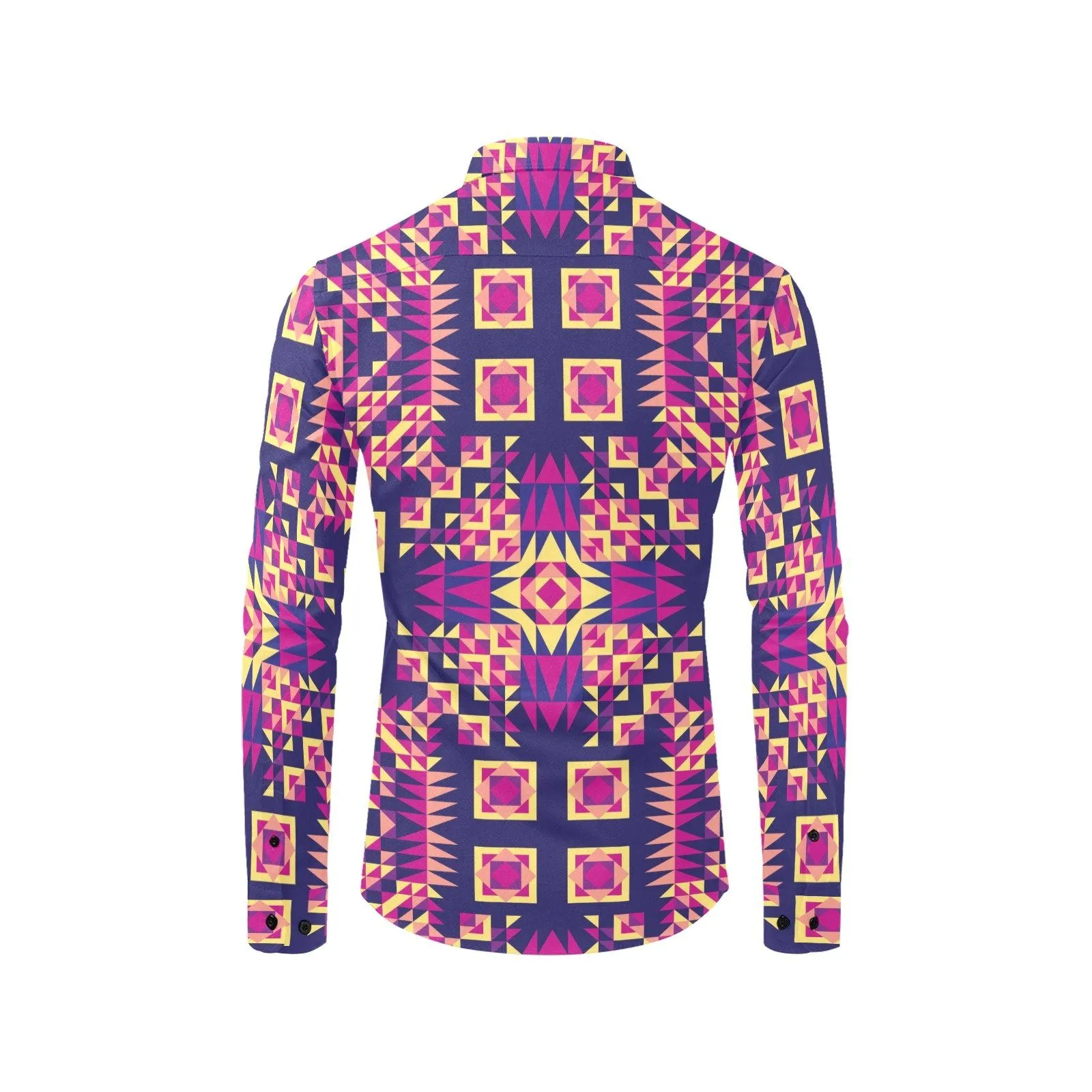 Kaleidoscope Bleu Men's Casual Dress Shirt