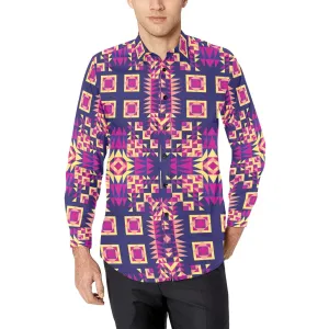 Kaleidoscope Bleu Men's Casual Dress Shirt