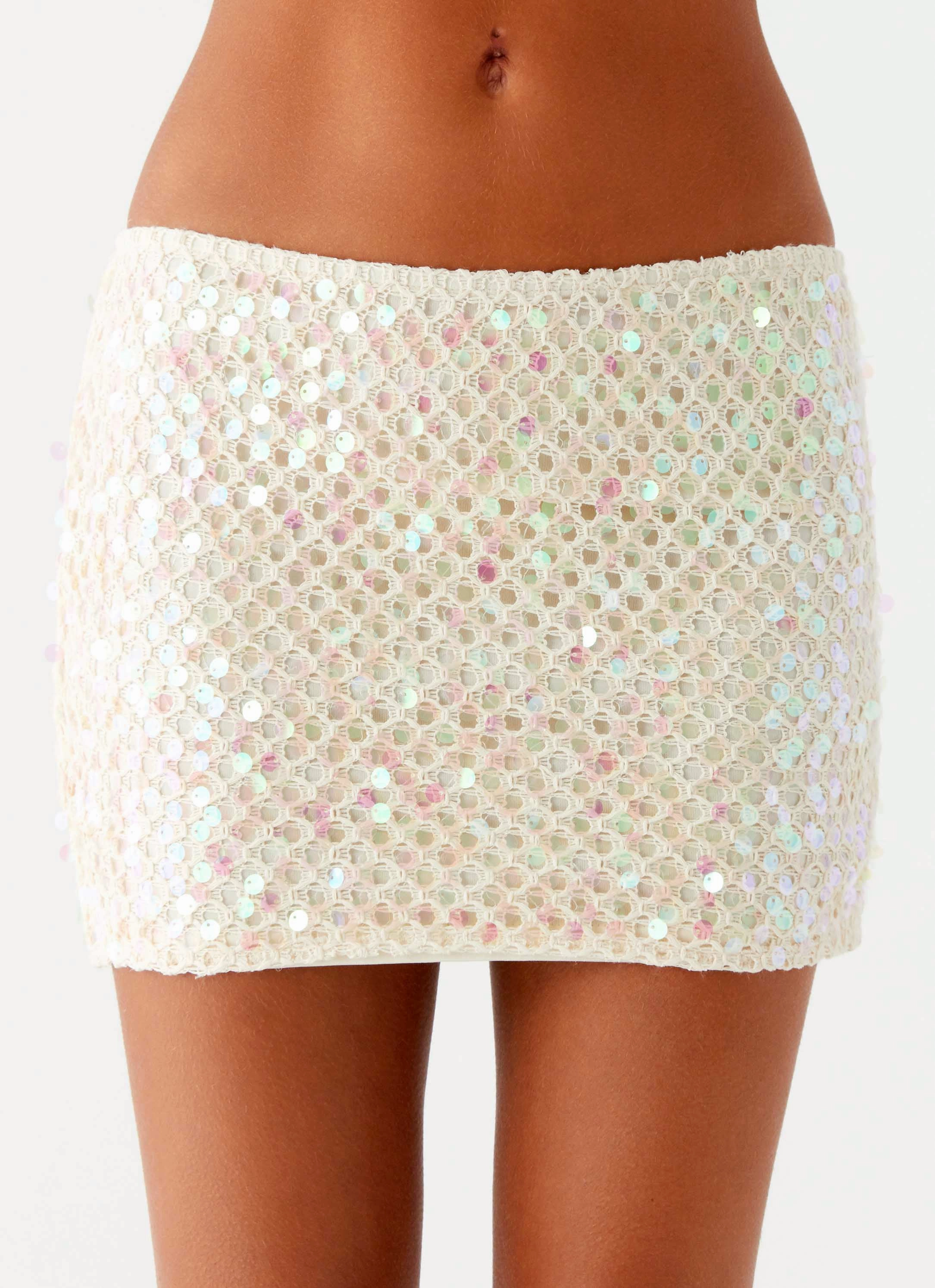 Kalita Mini Skirt - Ivory Effortless Fit
