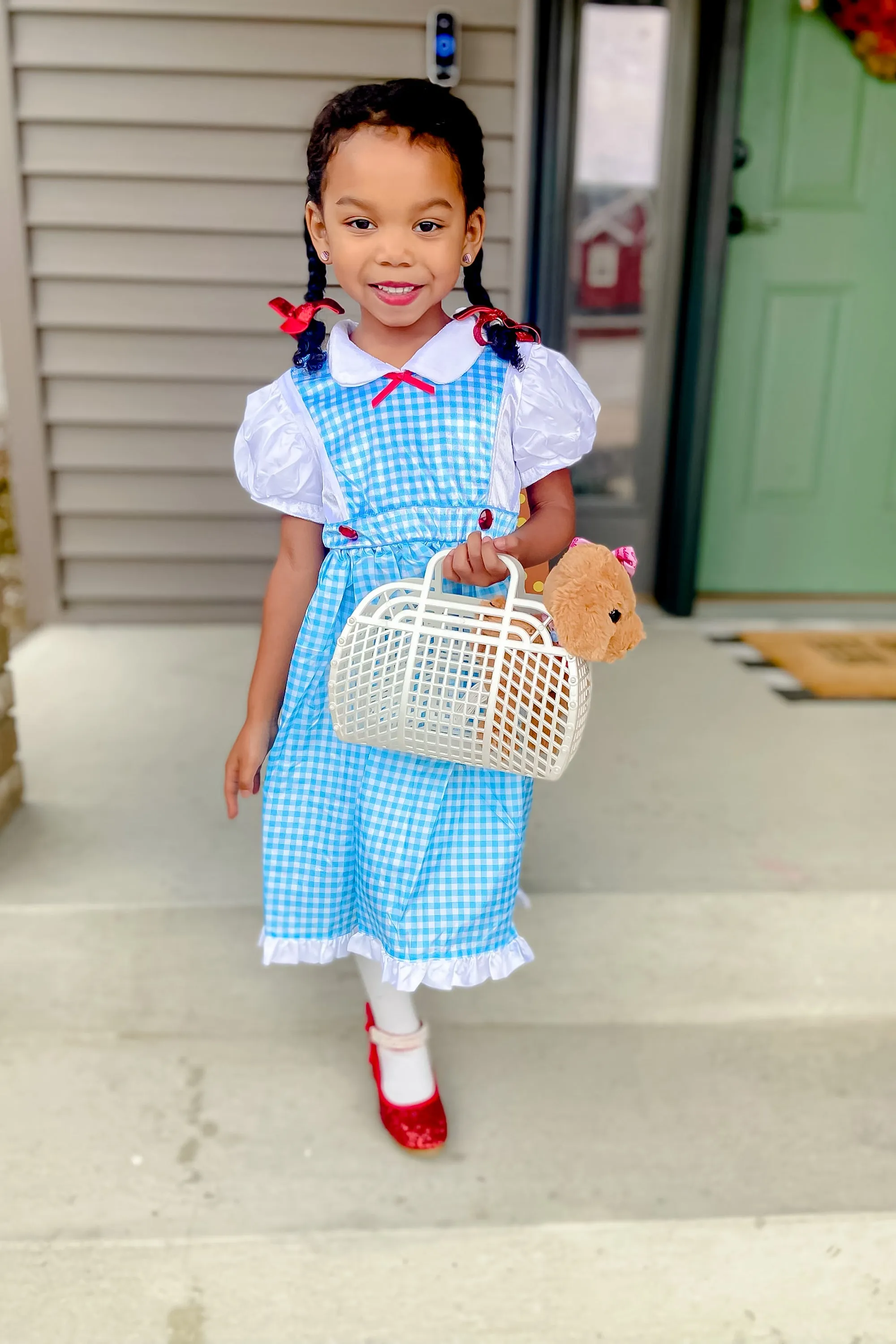 Kansas Girl with Bows