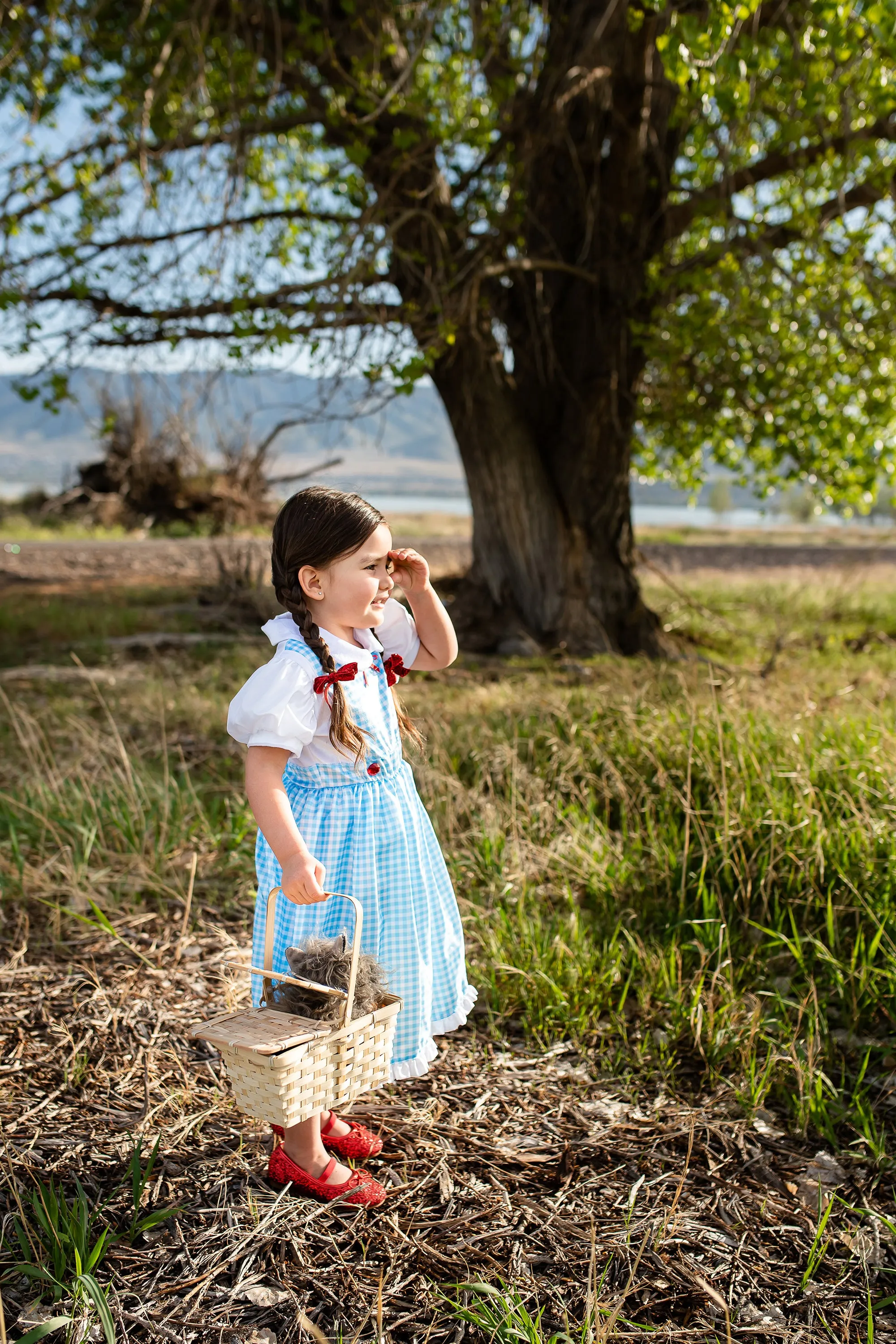 Kansas Girl with Bows