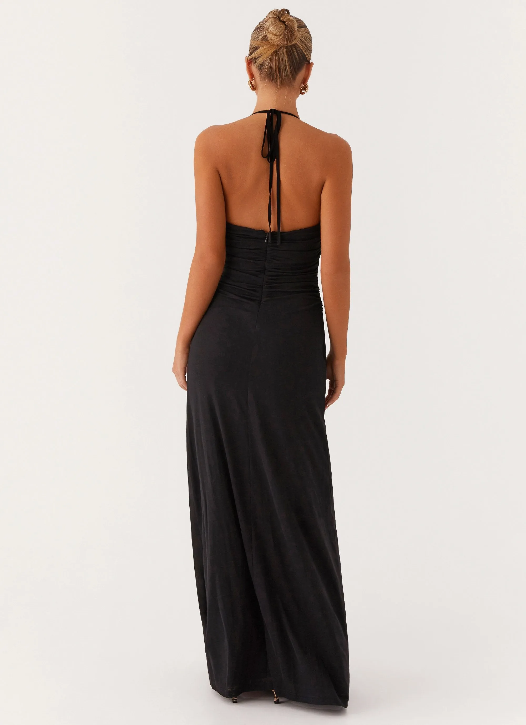 Kansas Maxi Dress - Black Effortless weekend dress Smart Cut