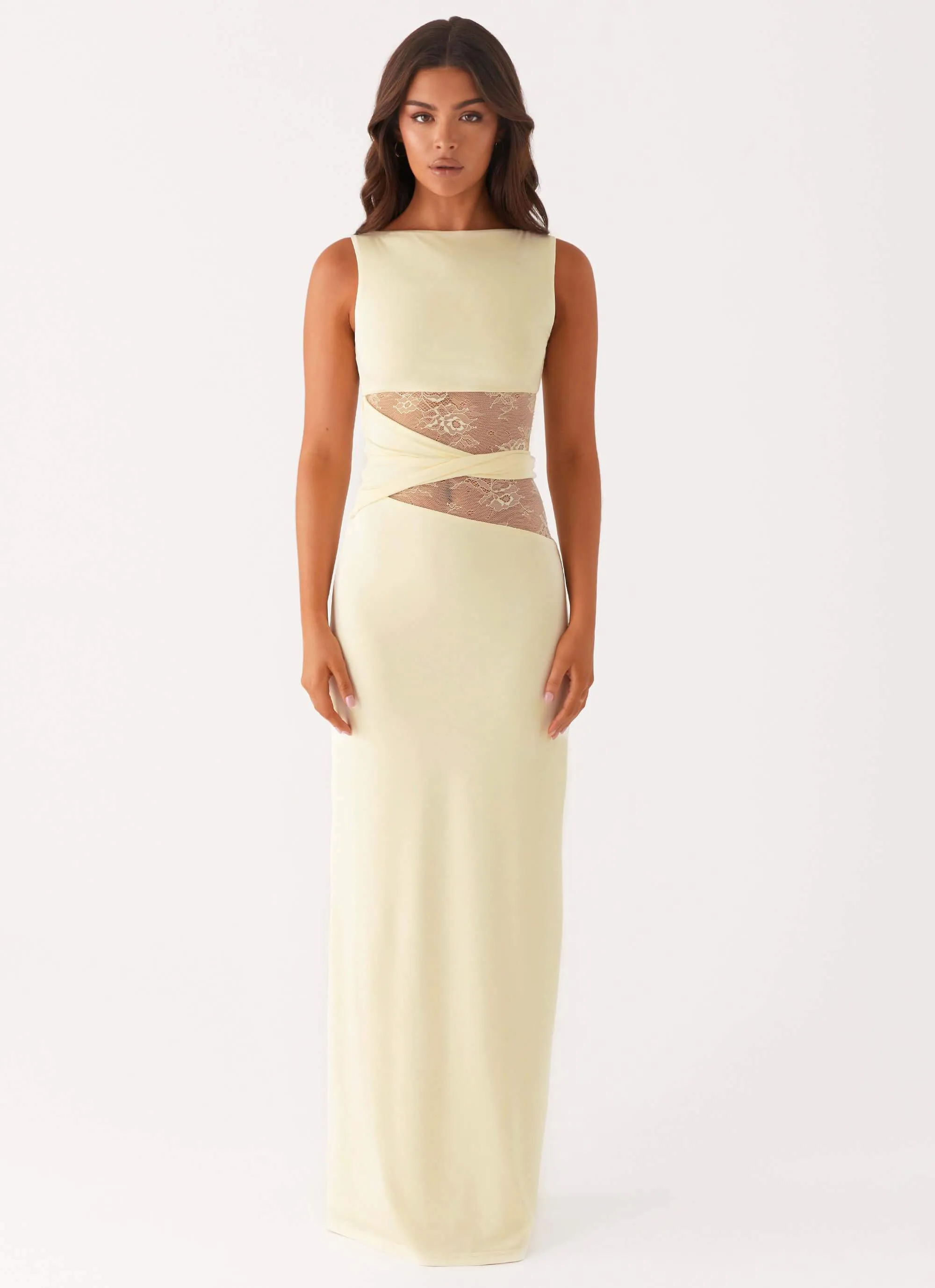 Karma Maxi Dress - Yellow Bold Structure Easy Vibe