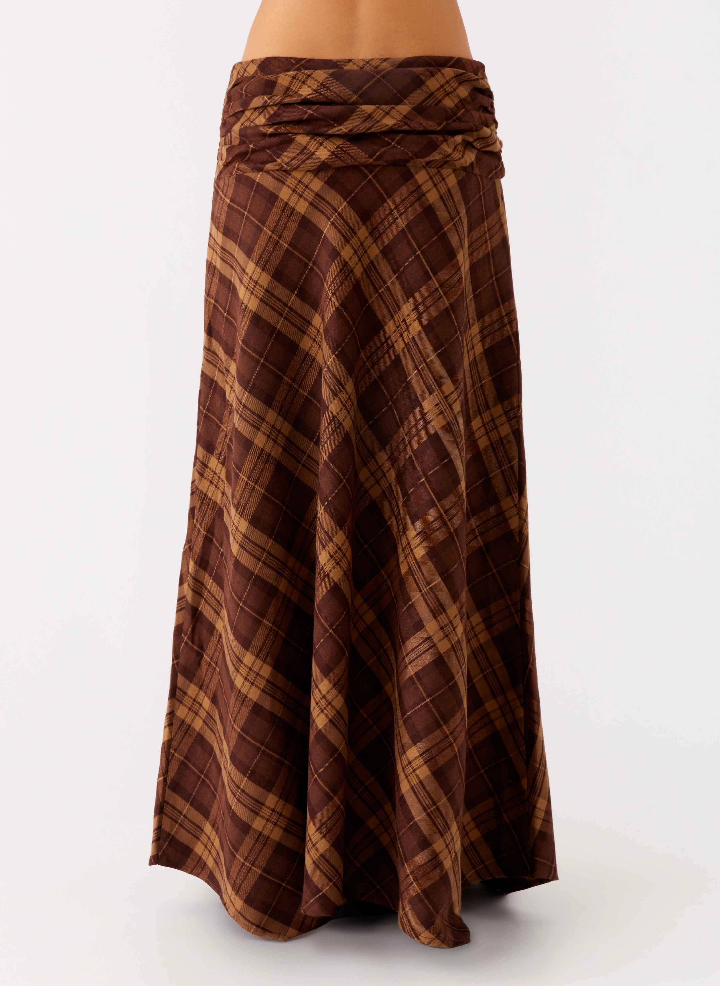 Karolina Maxi Skirt - Plaid AntibacterialCoating