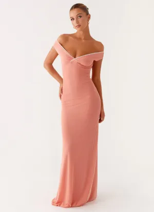 Katiya Maxi Dress - Peach Balanced feel