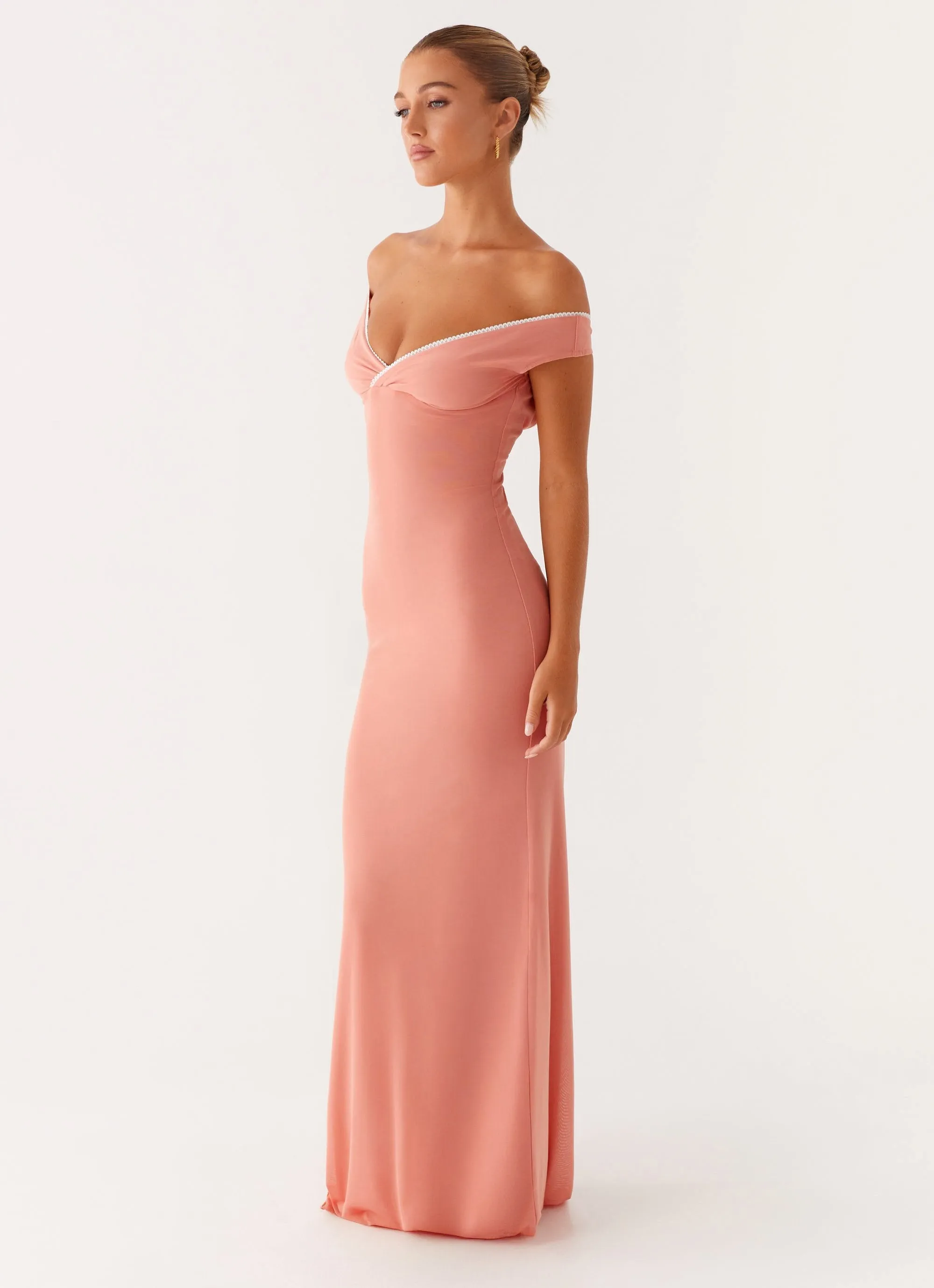 Katiya Maxi Dress - Peach Timeless Soft