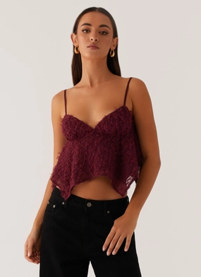 Colorfast Dye Method WindproofBarrierTechnology Katya Asymmetric Top - Maroon