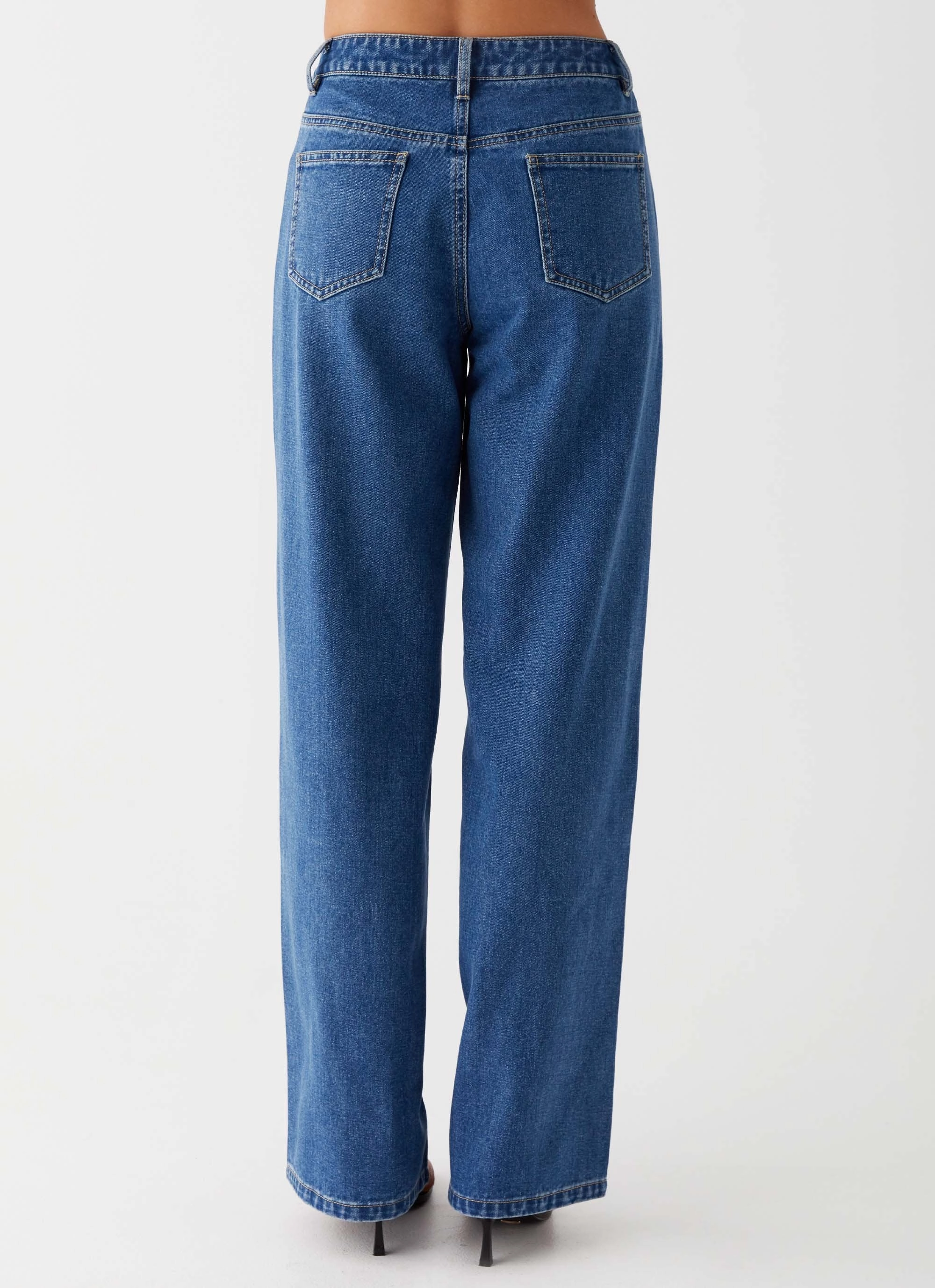 Smart Look Functional Layer Keanna Low Rise Jeans - Indigo