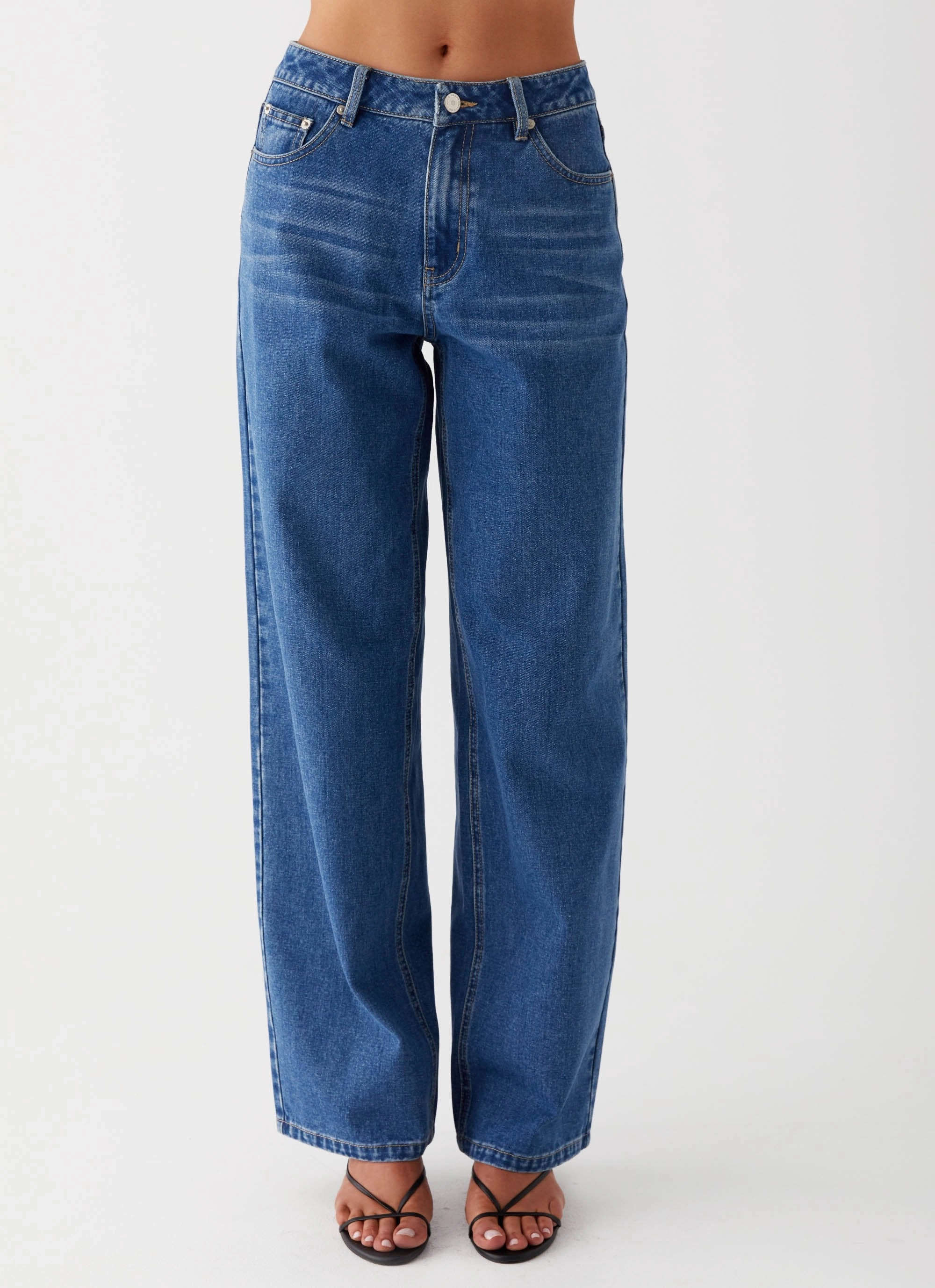 Roll-up style Core Comfort Keanna Low Rise Jeans - Indigo