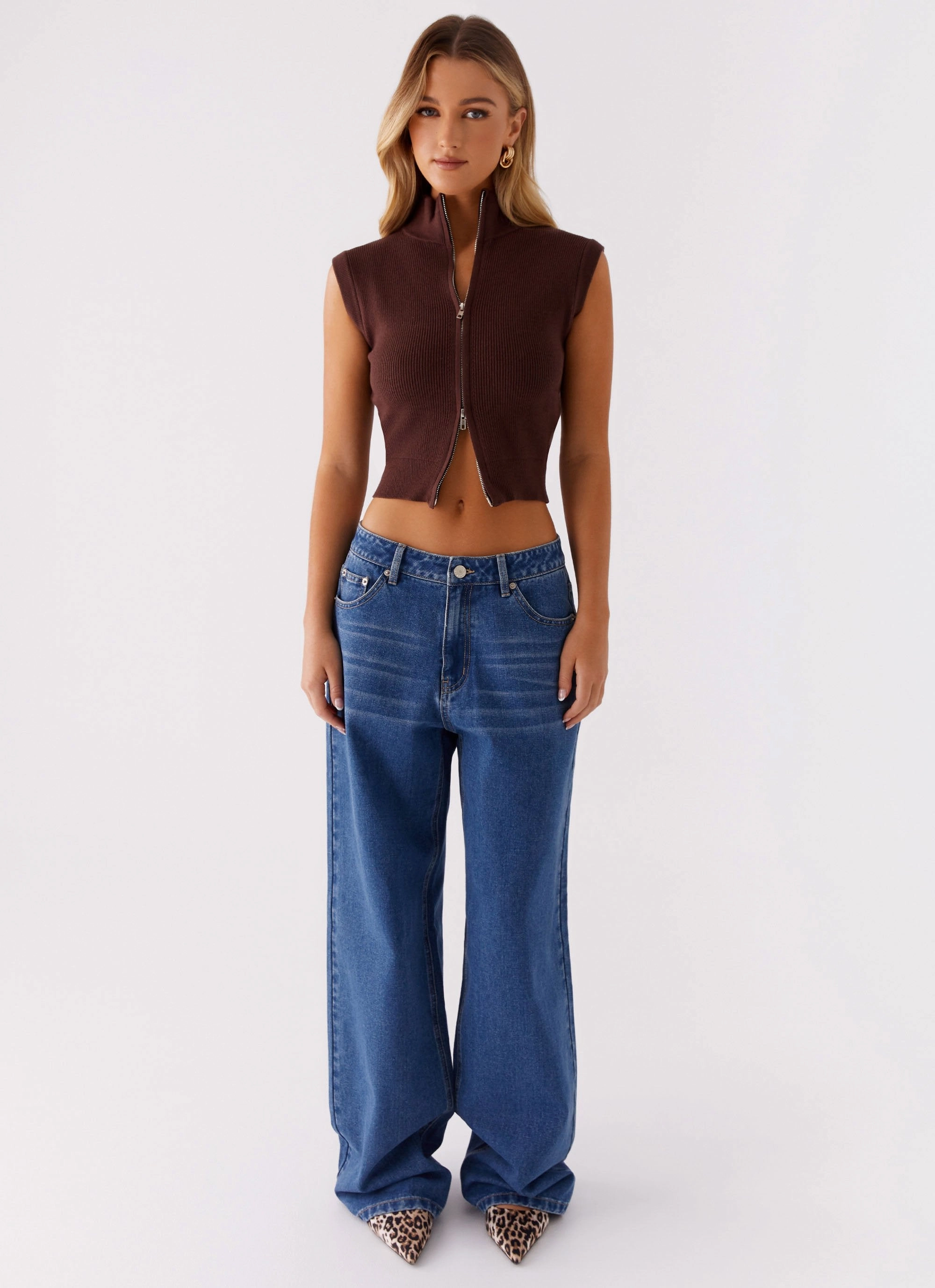 Everyday Look Snag Resistant Surface Keegan Knit Vest - Chocolate