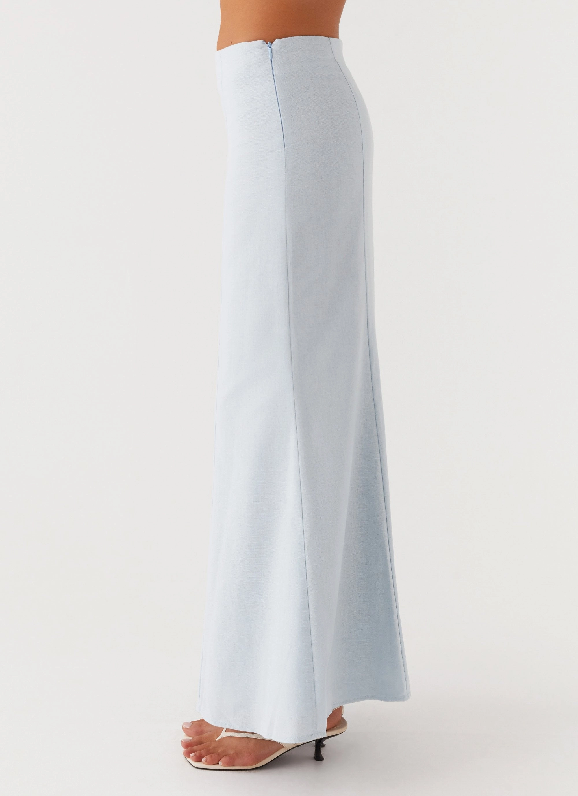 Utility pocket Clean Finish Keep Moving Maxi Skirt - Blue