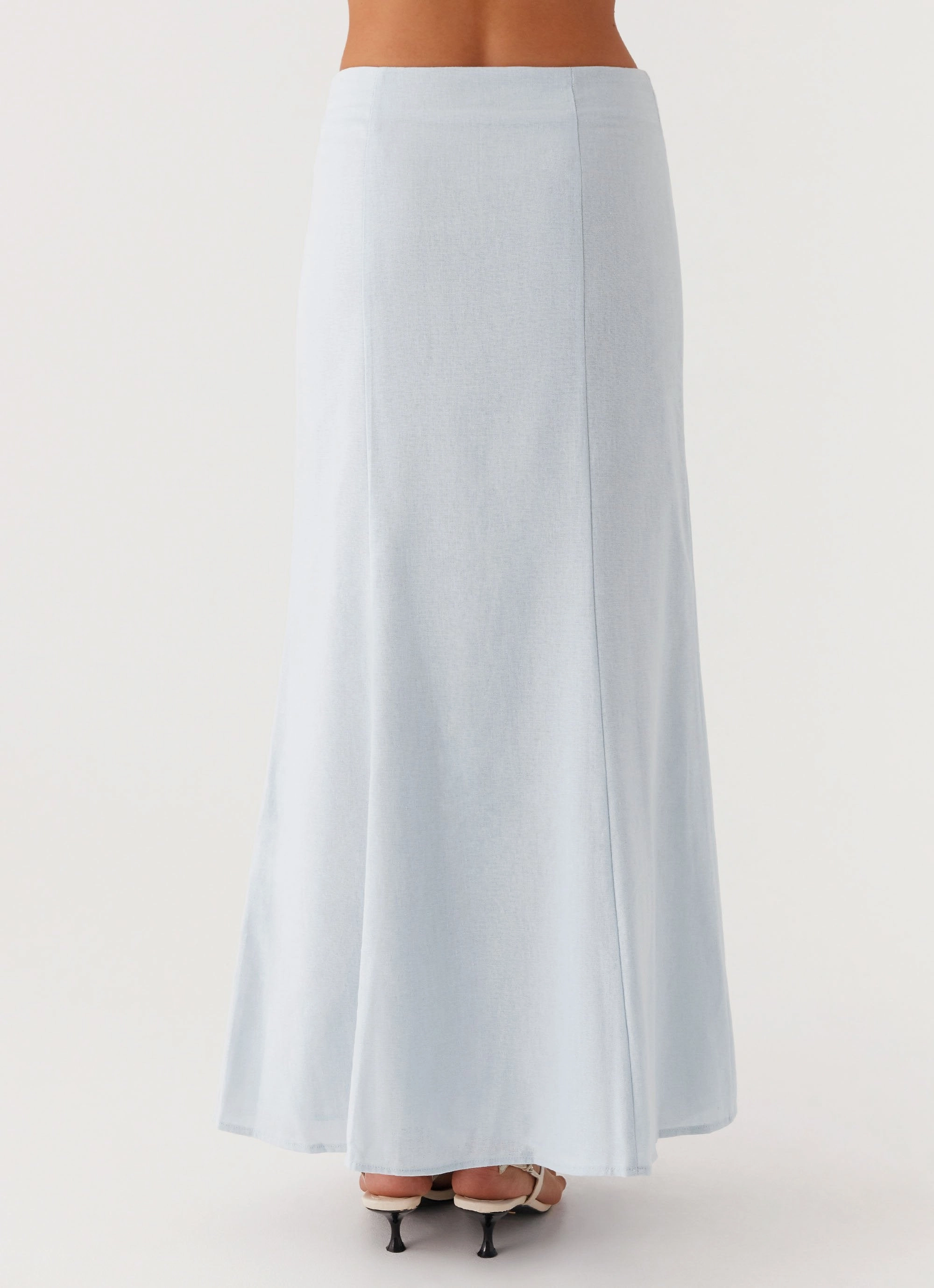 Keep Moving Maxi Skirt - Blue Utility pocket