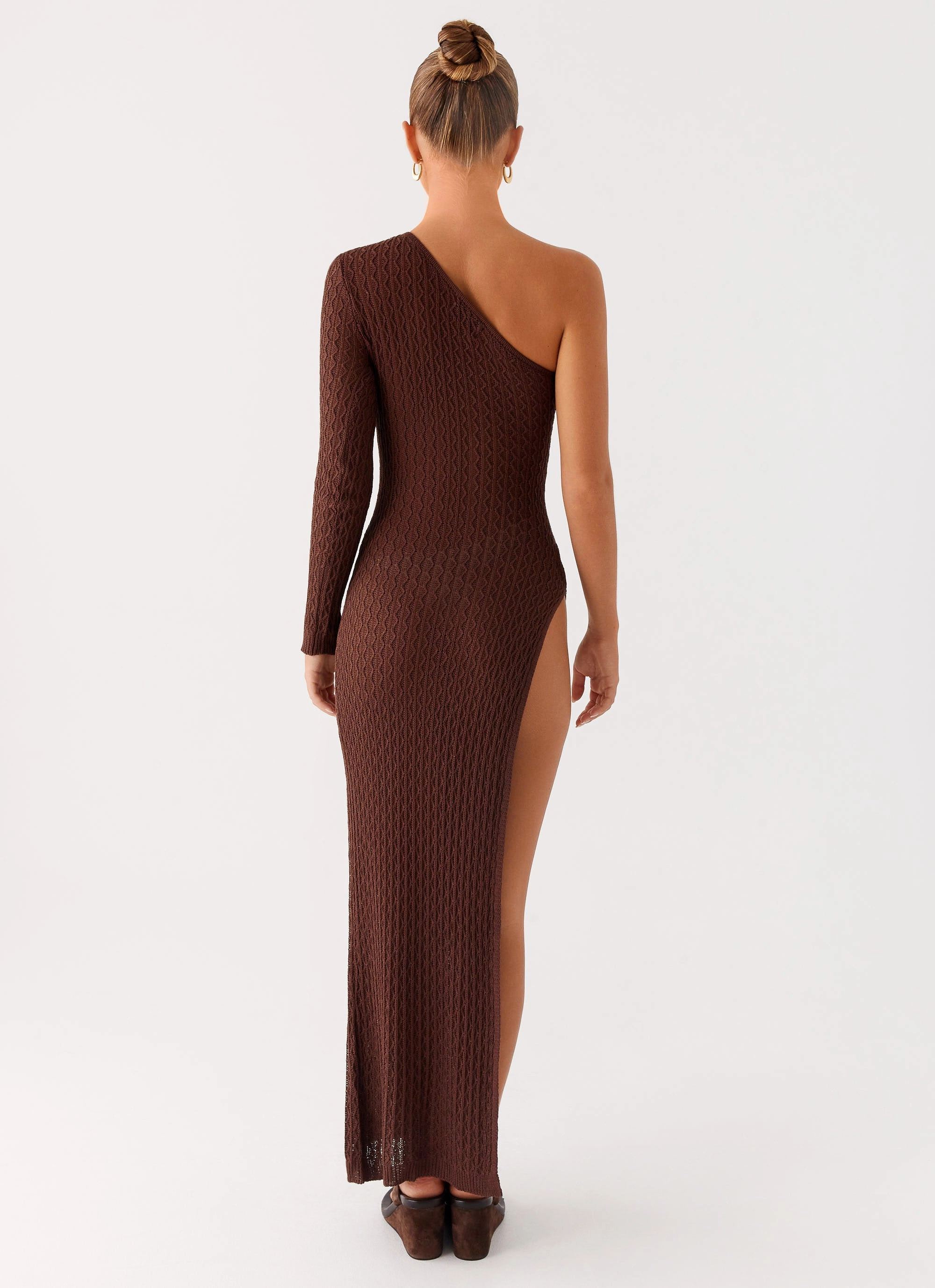 Urban appeal Kerri Knit Maxi Dress - Dark Chocolate