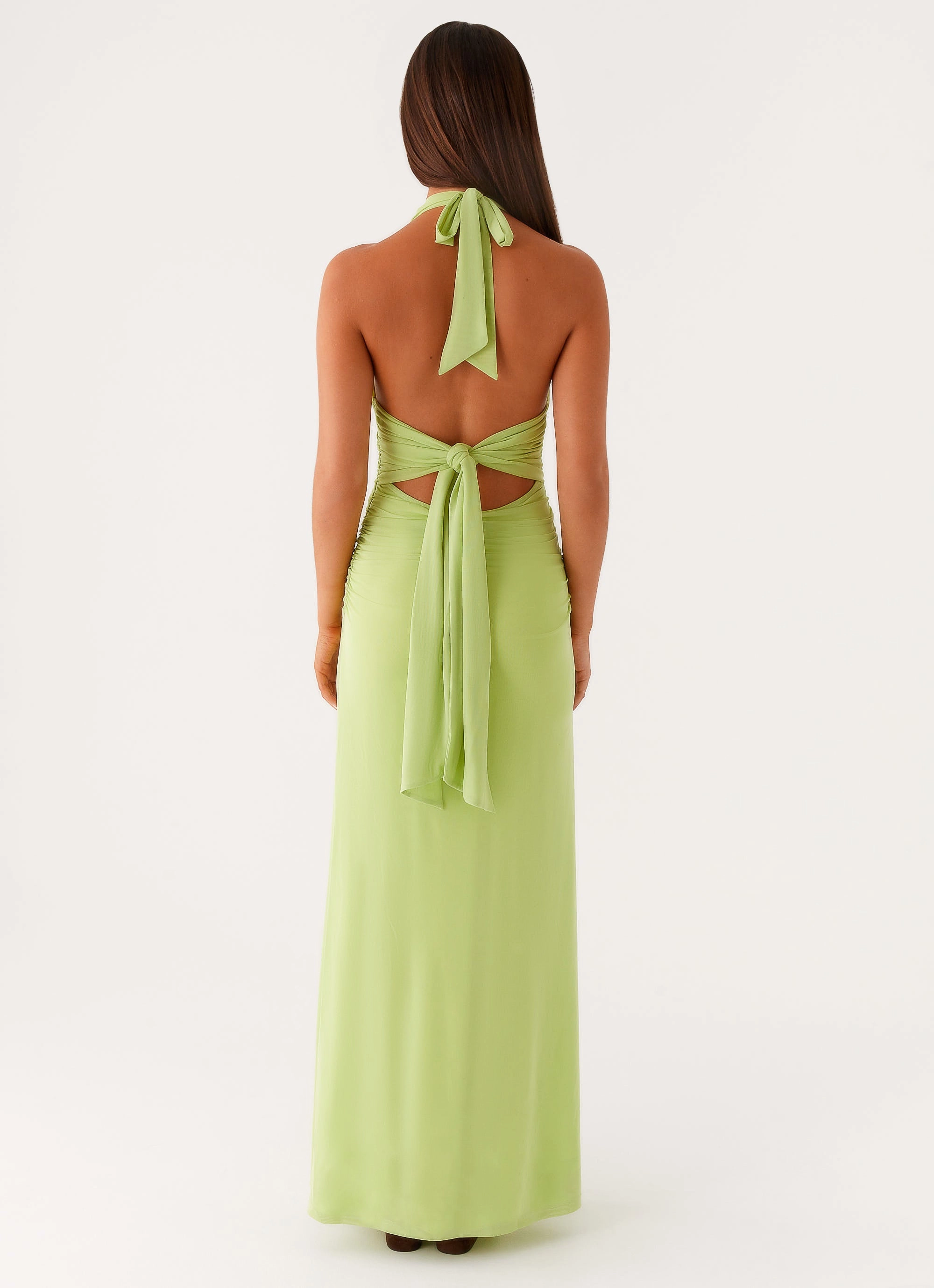 Refined Aesthetic Kerrie Maxi Dress - Lime