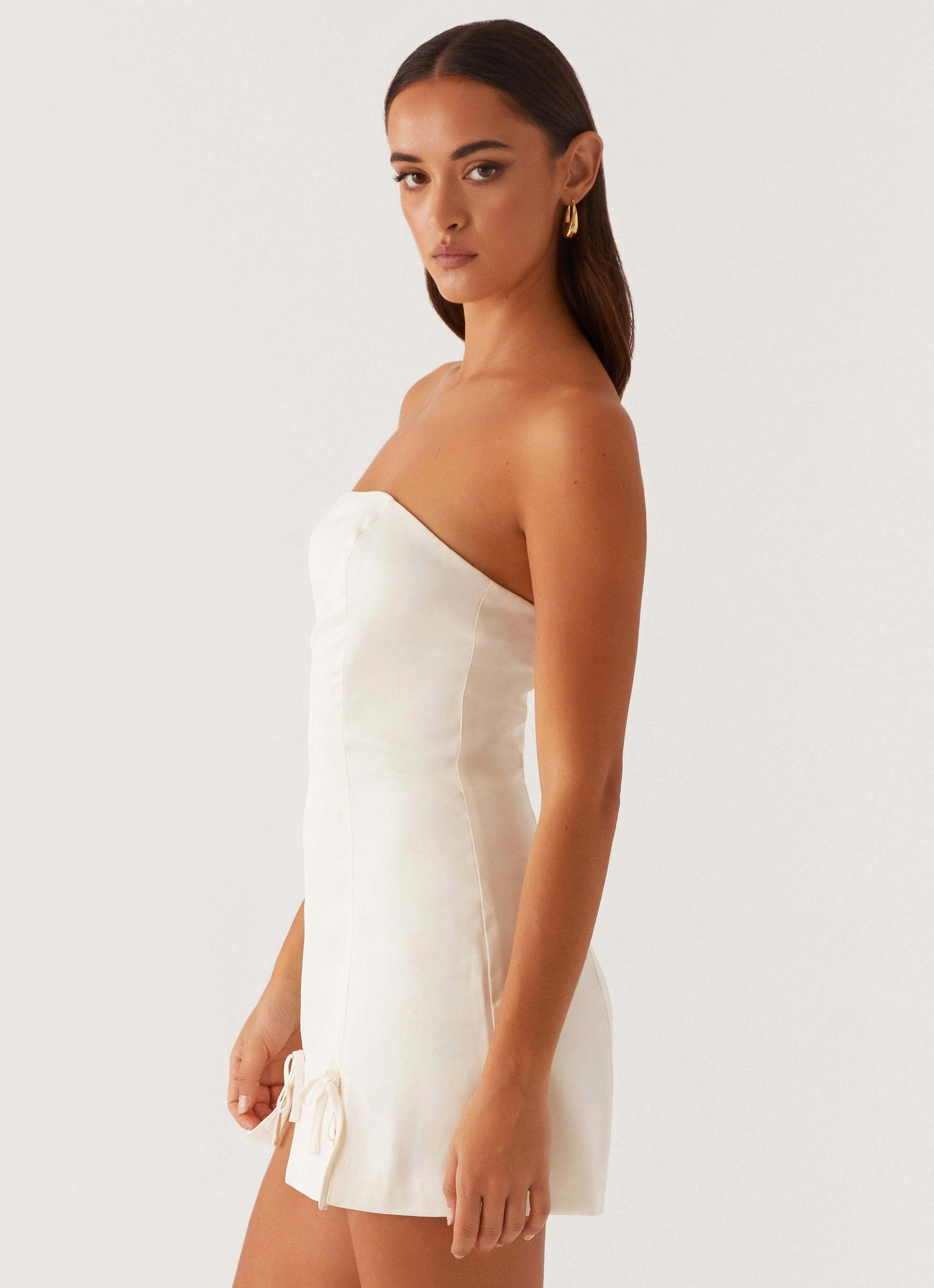 Kessie Mini Dress - Ivory Bold Fashion