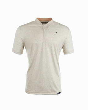 Soft Cotton AntiPillingTreatment Khaki Maze Blade Polo