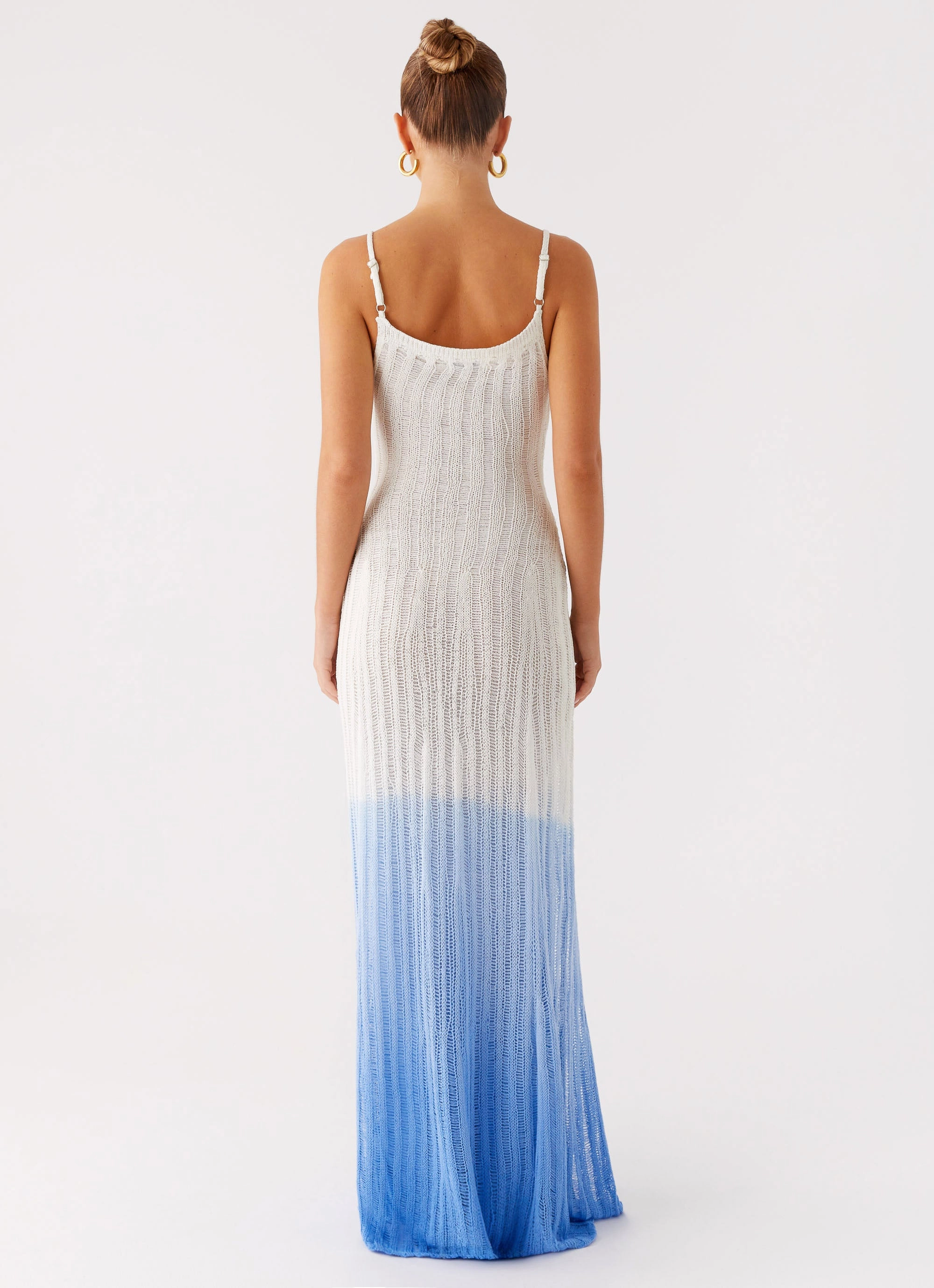 Kiki Maxi Dress - Ombre Blue Street Casual Social Charm