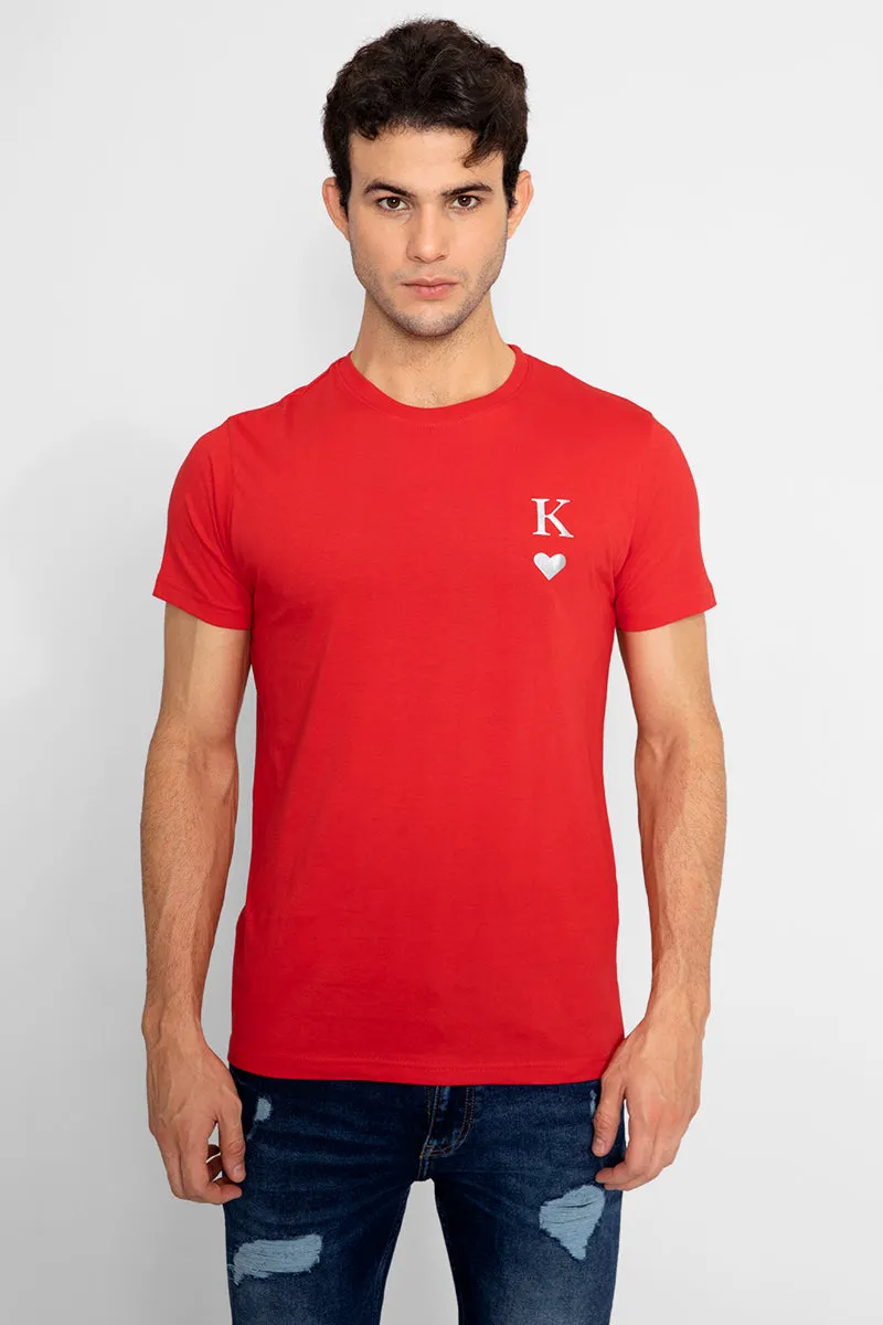 King of Hearts Red T-Shirt
