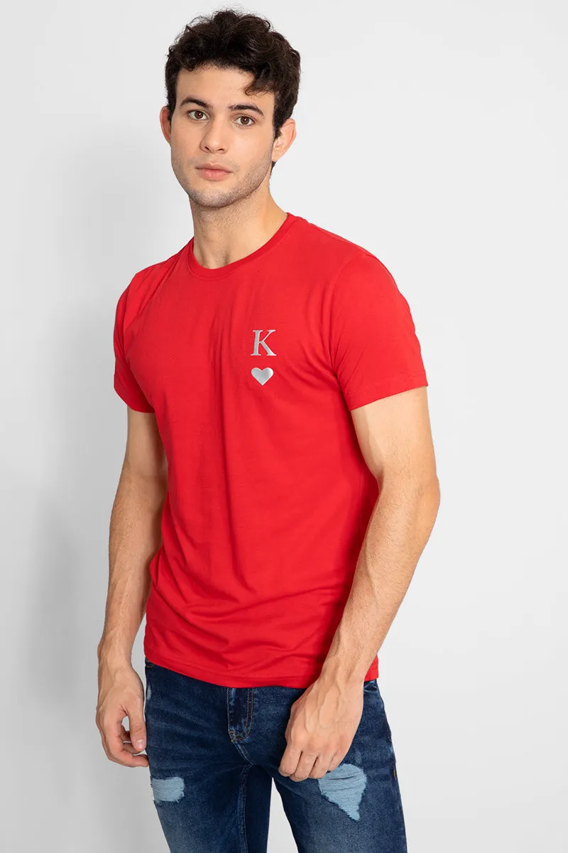 King of Hearts Red T-Shirt