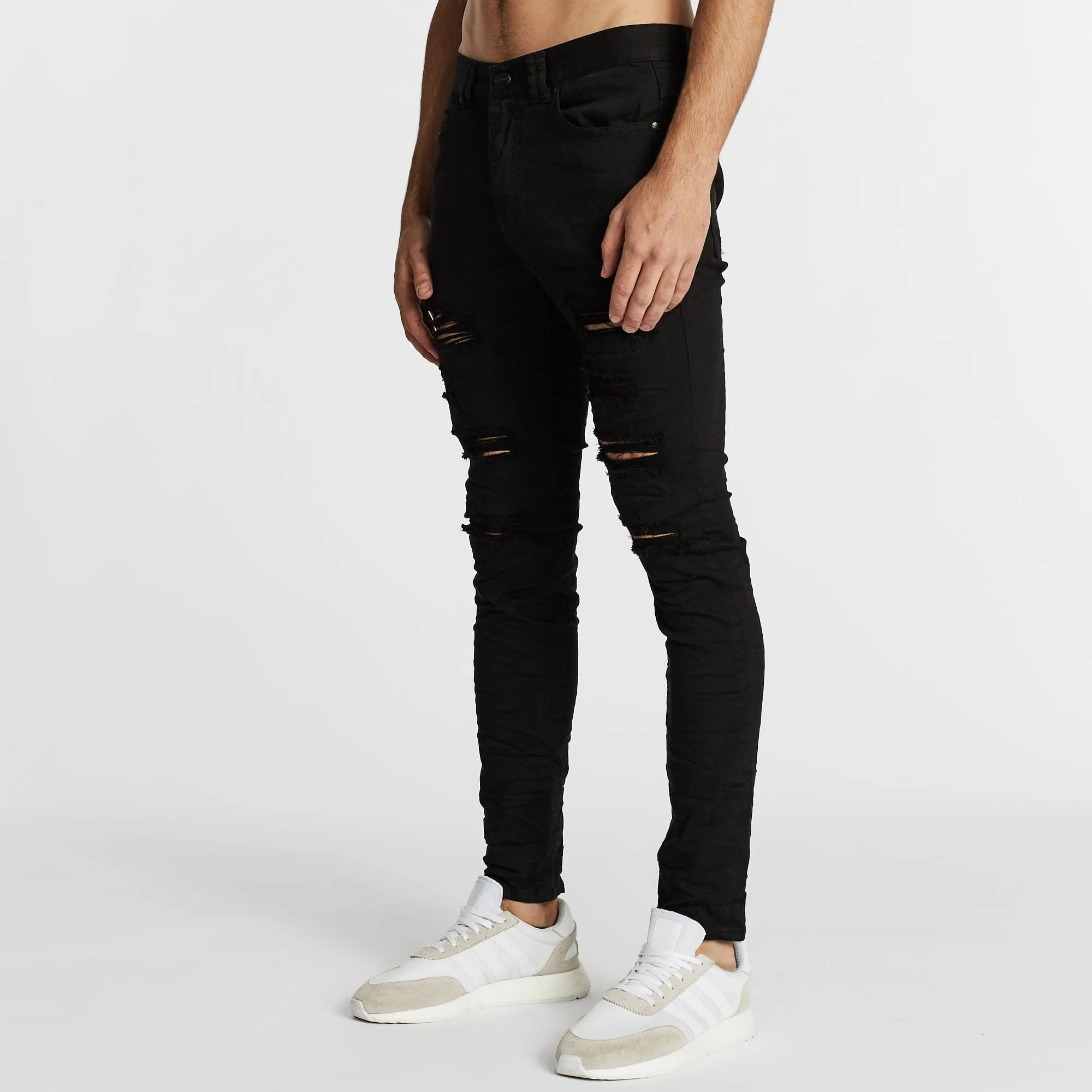 KISS CHACEY Tyler Super Skinny Fit Jean - Jet Black