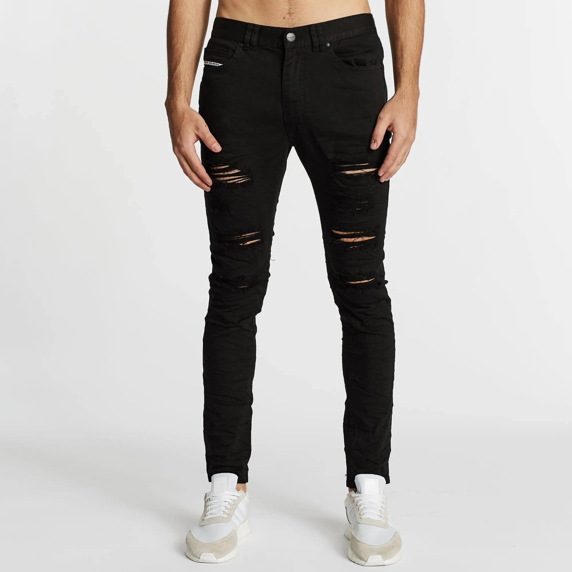 KISS CHACEY Tyler Super Skinny Fit Jean - Jet Black