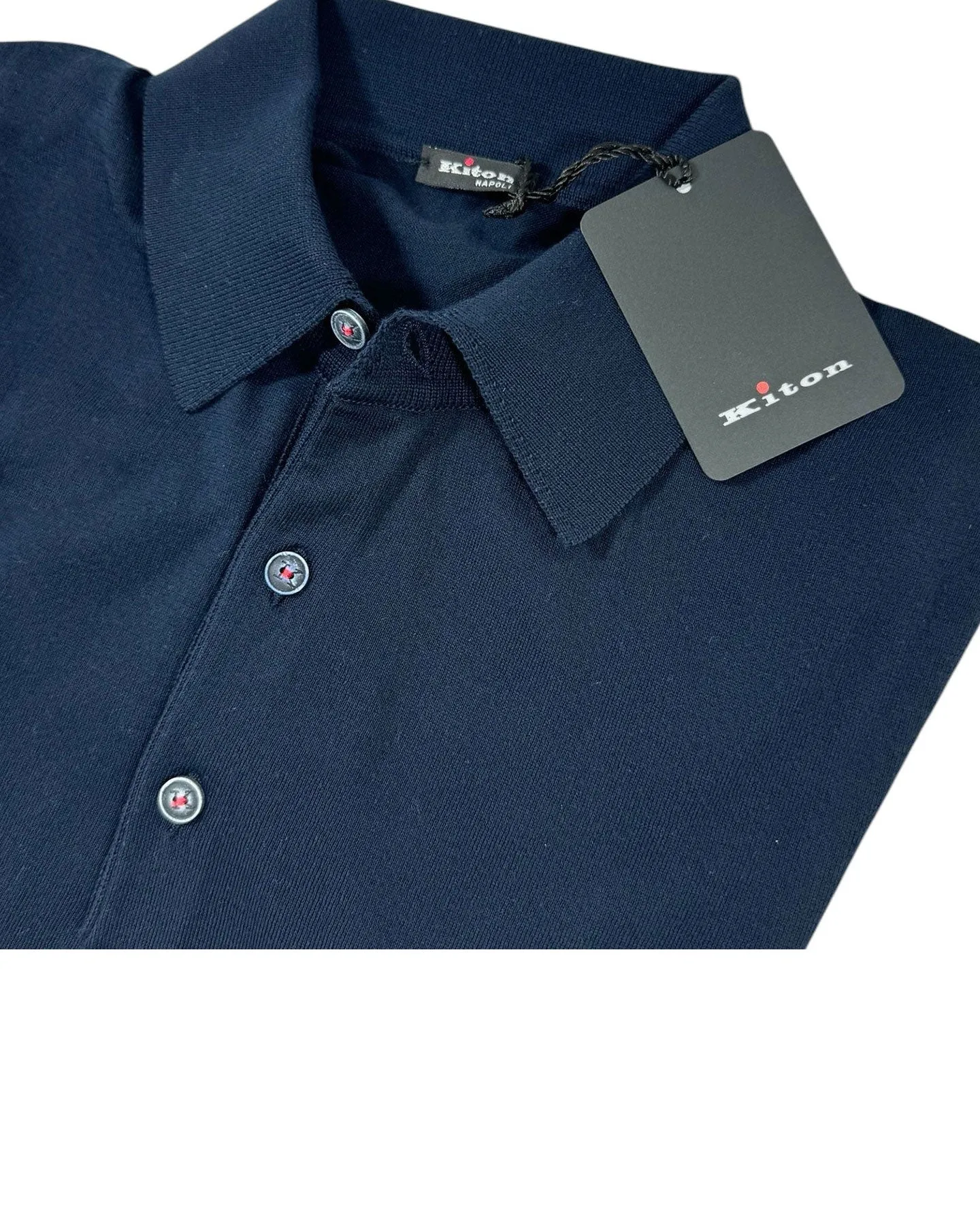 Kiton Polo Shirt Dark Blue EU 48/ S SALE