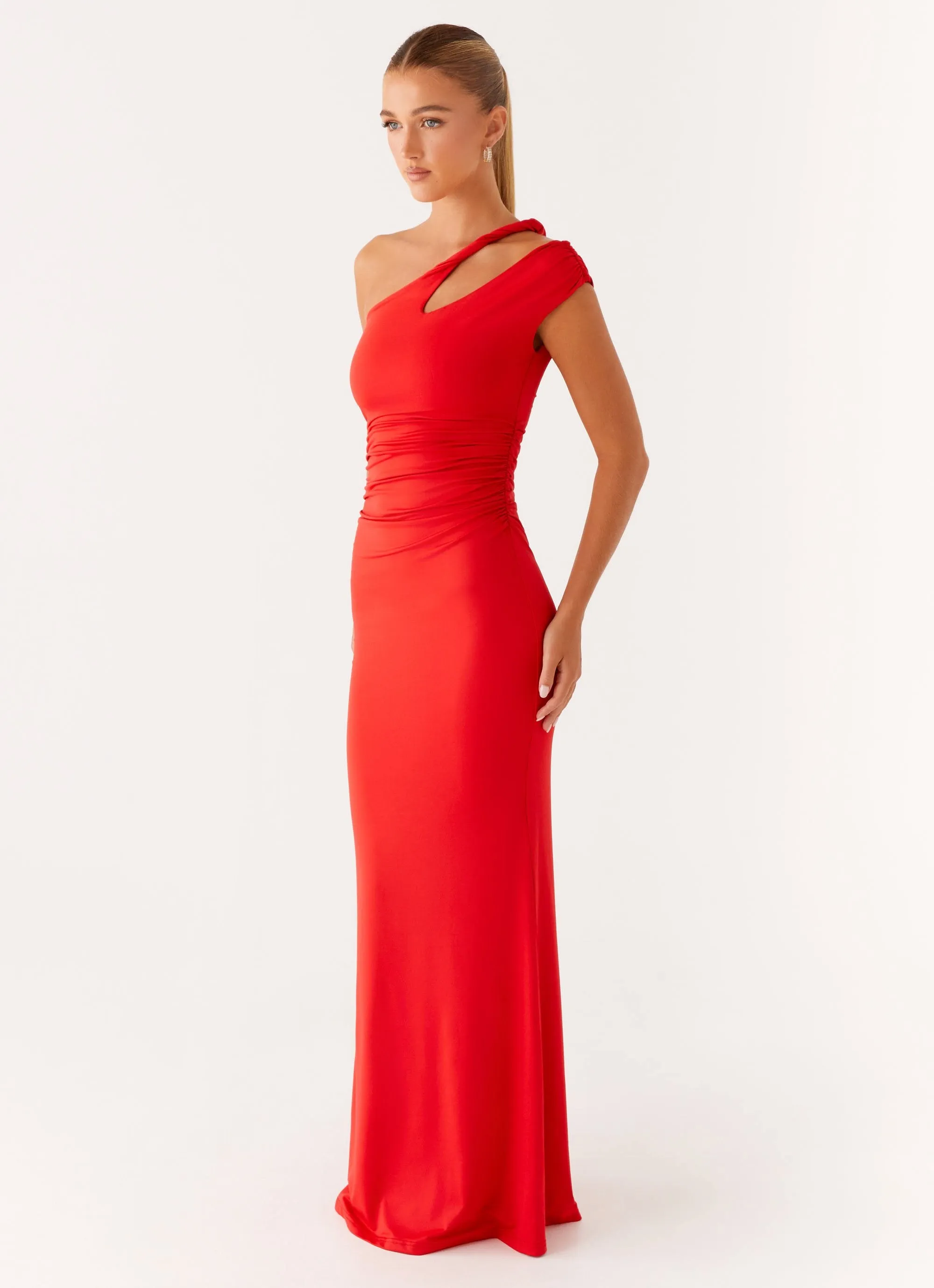 Lopez Maxi Dress - Tangerine Comfy Detail Office Casual