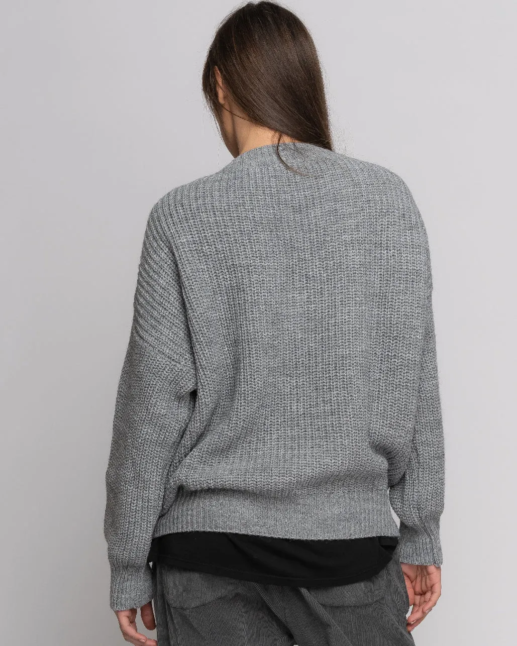Knit Alpaca Blend V-Neck Sweater