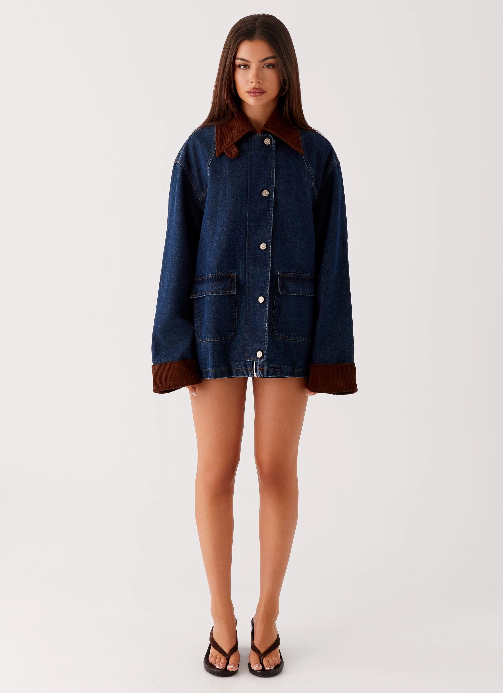 Reflective accents Hydrophobic Treatment Koda Denim Jacket - Indigo