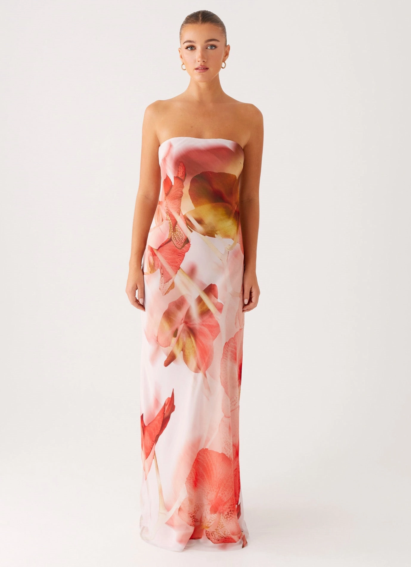 Kunis Maxi Dress - Peach Rose everyday elegance Romantic Soft