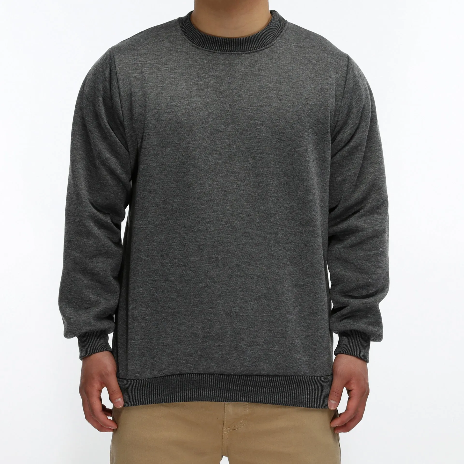 LA Speedy Crewneck Sweater - Charcoal