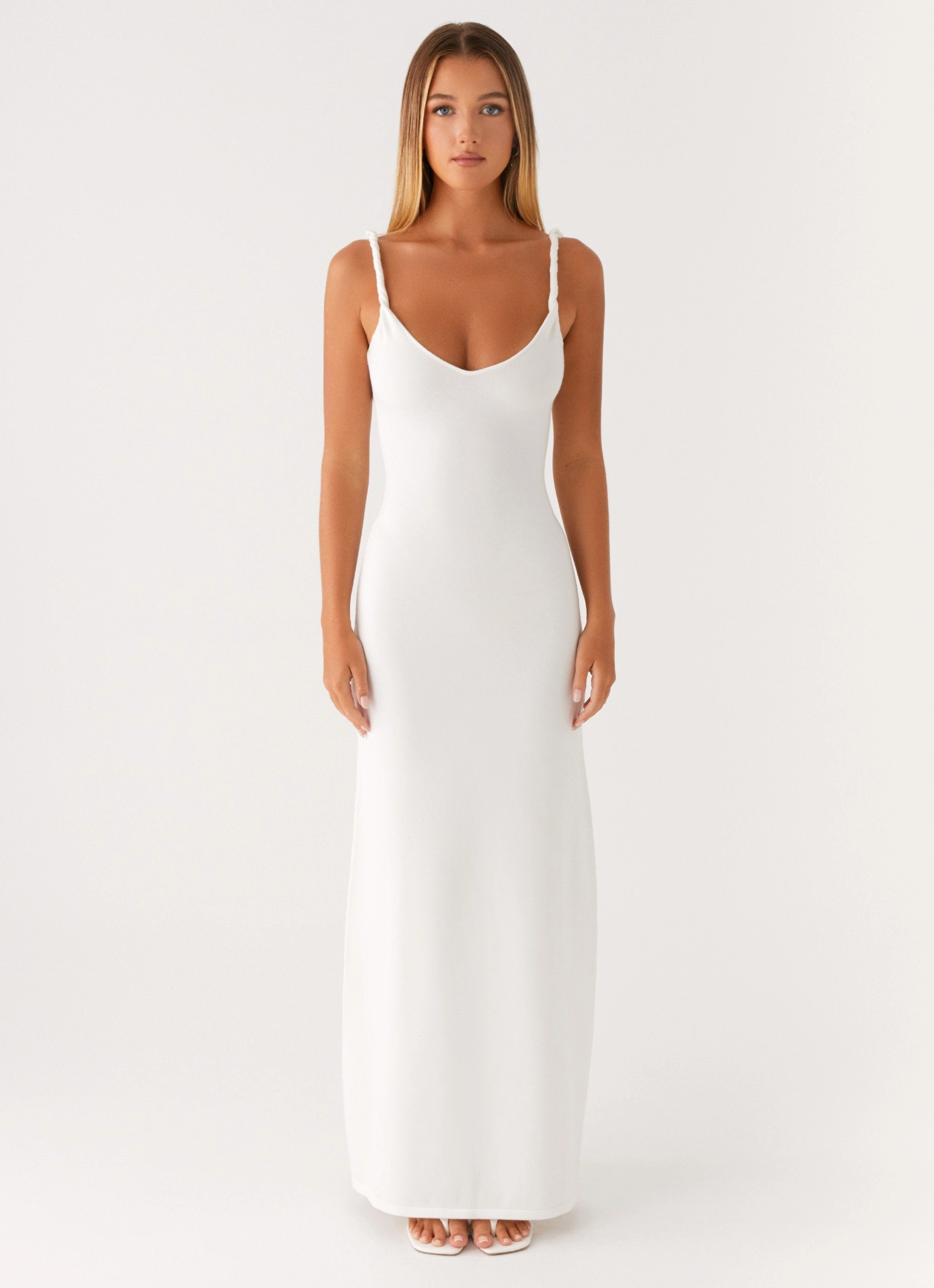 Inner Feel Formal dinner wear Anastasia Maxi Dress - Ivory