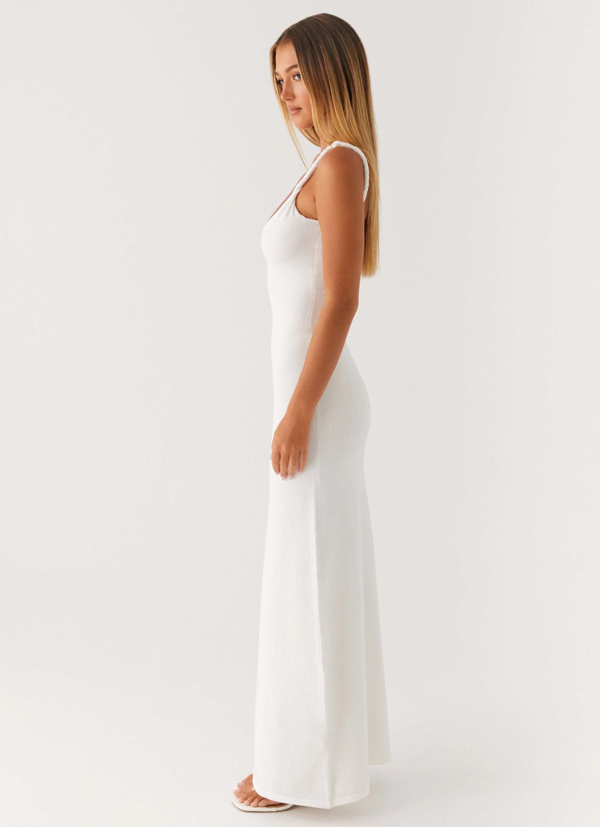 Anastasia Maxi Dress - Ivory Comfy Yet Stylish