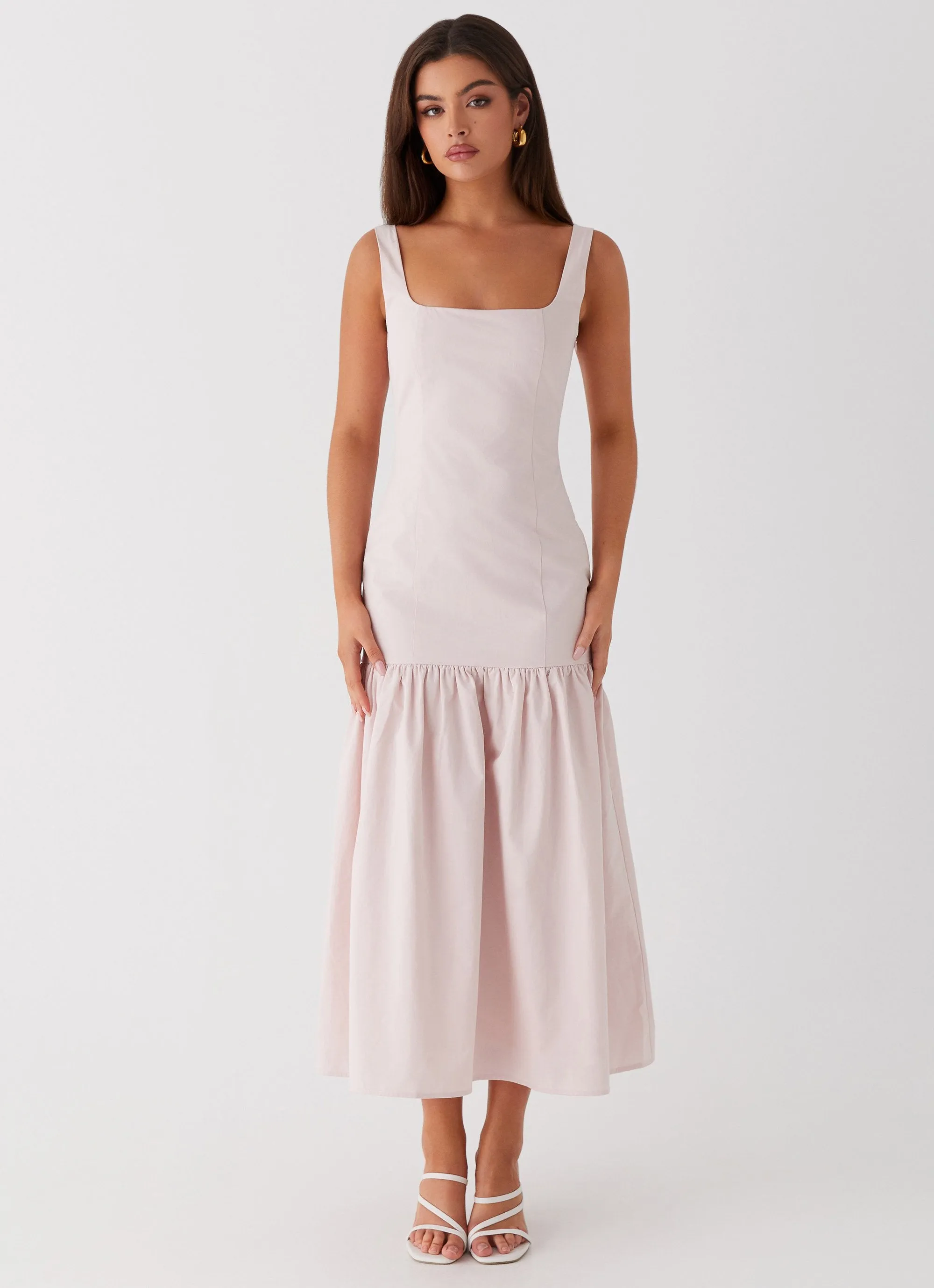Art Spirit Ladylike Midi Dress - Pink