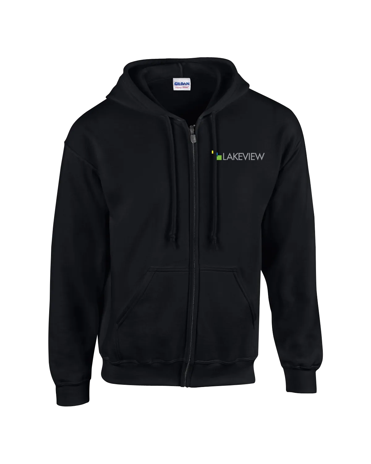 Lakeview Adult Fleece Full-Zip Hooded Sweatshirt with Embroidered Logo
