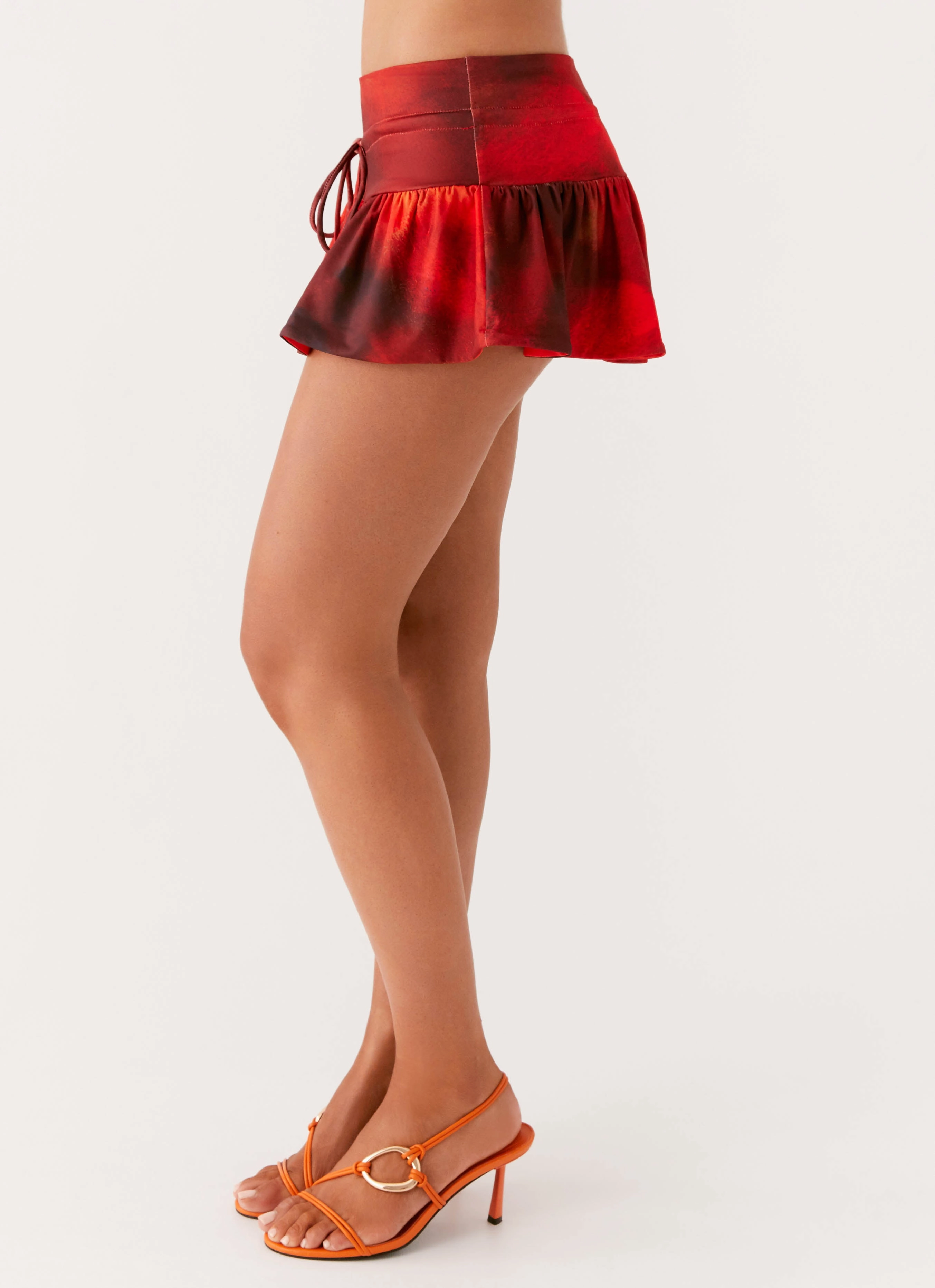 Landon Mini Skort - Scarlet Blur Utility Pockets