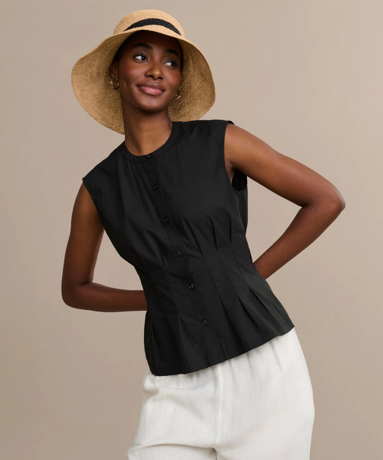Built In Odor Control Casual Tank Lara Top