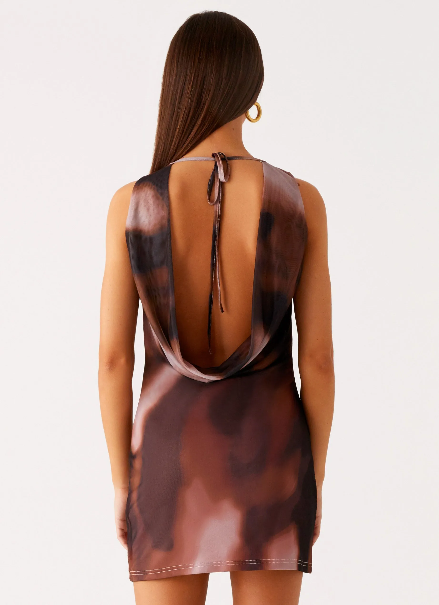 Larson Mini Dress - Black Gradient Casual Comfort Daily Flex