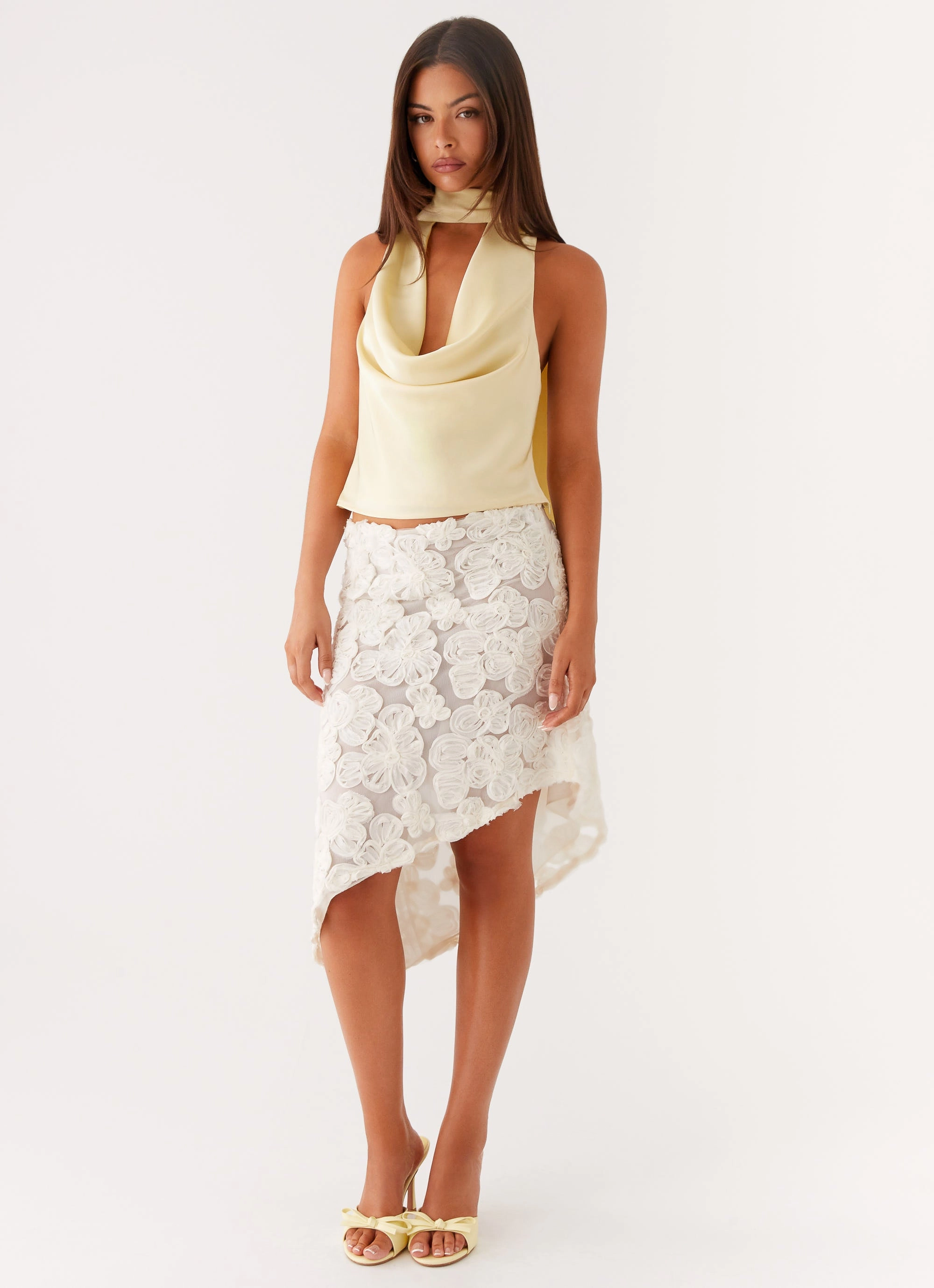 Catching Feelings Top - Yellow Soft Touch Feel Multipurpose Design