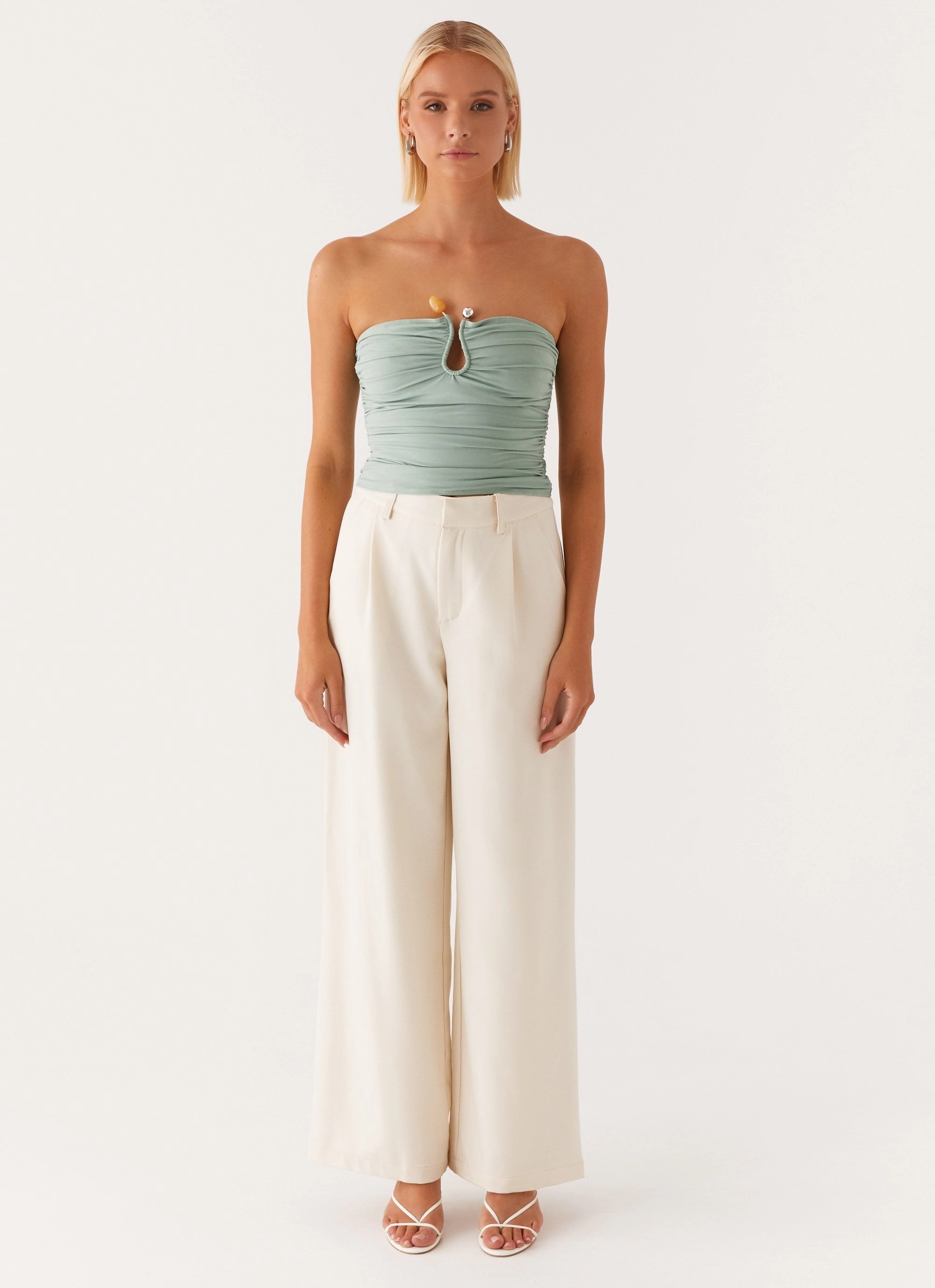 Built In Filter Layer Rudy Tube Top - Sage