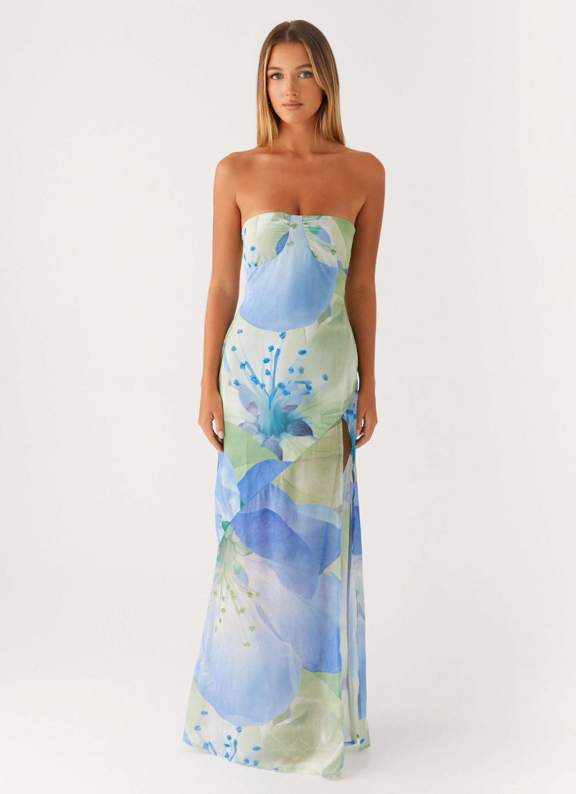 Lawson Maxi Dress - Flower Print EasyCareMaterial Smart Detail