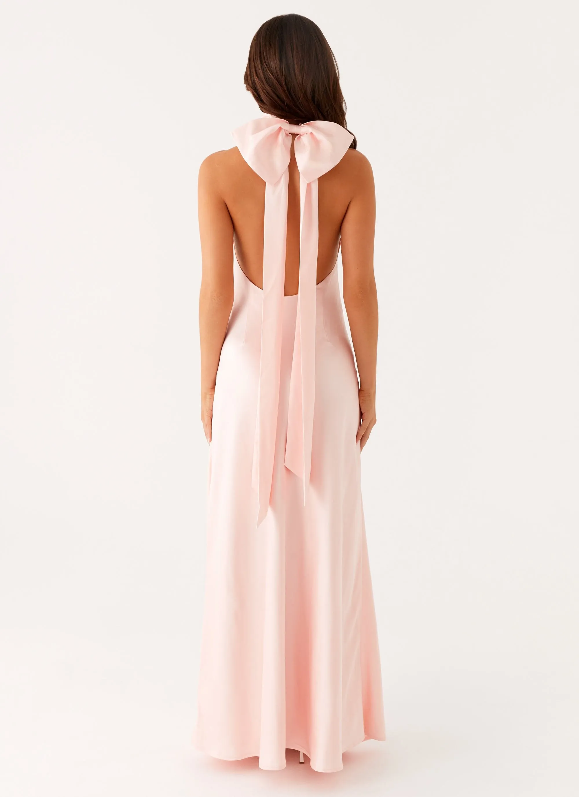 Siani Backless Maxi Dress - Pink Neutral Feel Classic Move