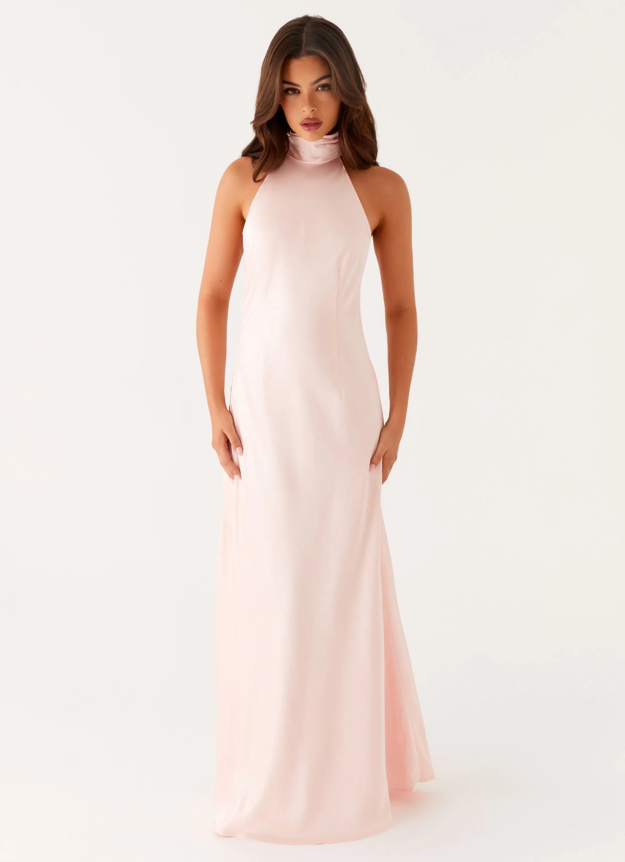 Siani Backless Maxi Dress - Pink Clean Comfort Cool Season