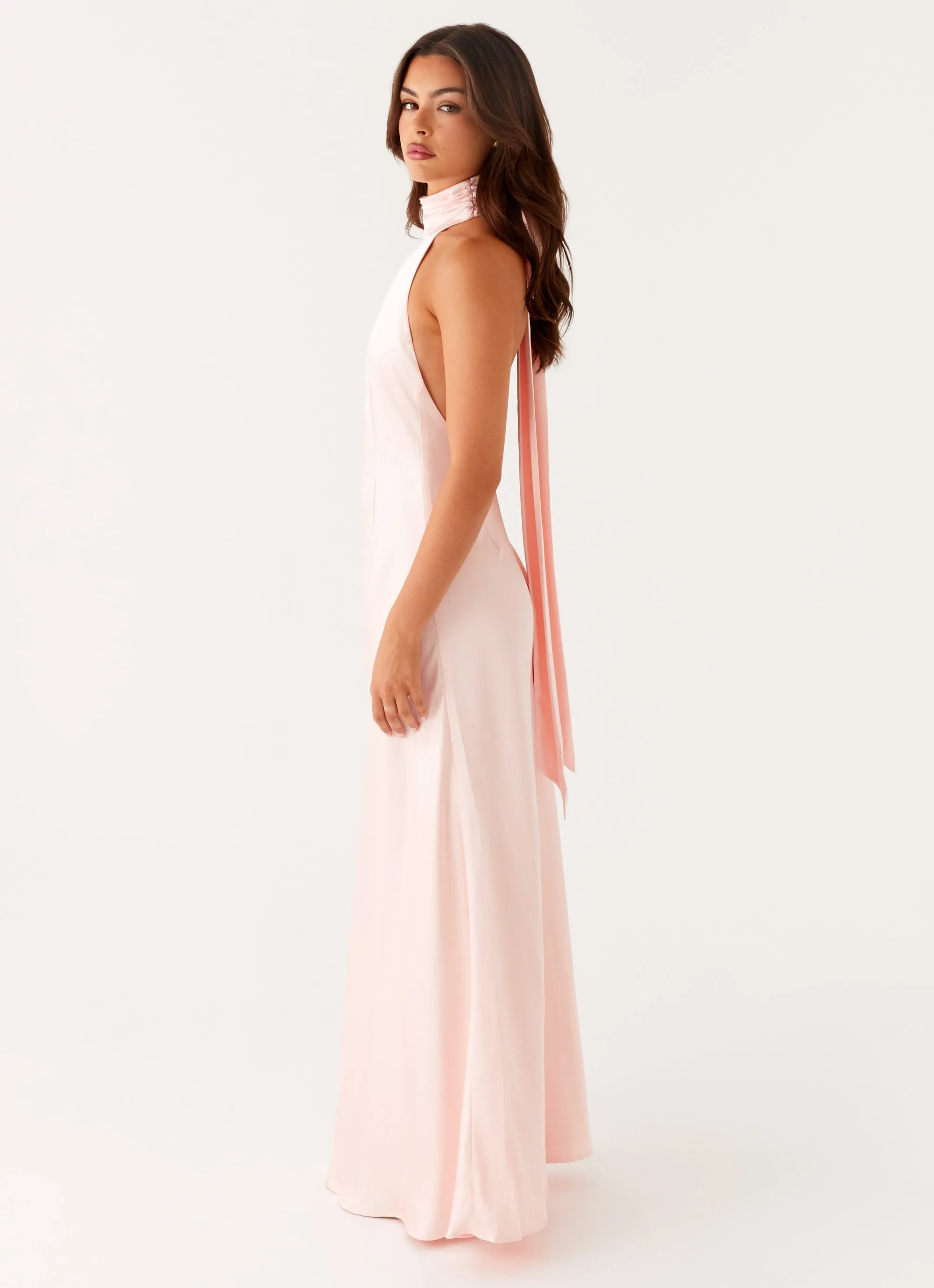 Comfy and Cozy Siani Backless Maxi Dress - Pink