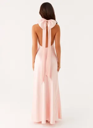 Siani Backless Maxi Dress - Pink Neutral Feel Classic Move