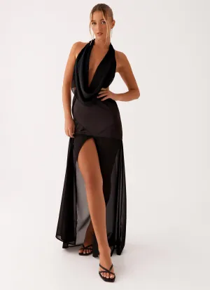 Fenella Maxi Dress - Black Relax Appeal Villa Mood